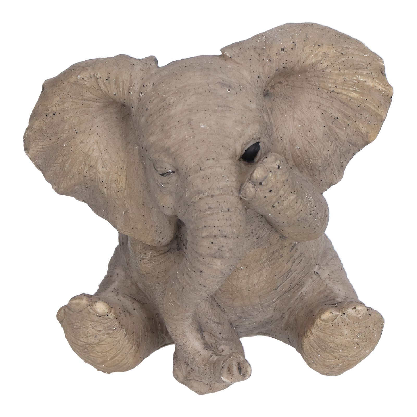 Resin Elephant Statue Crafts Cute Elephant Ornament Home Decoration for Living view 7