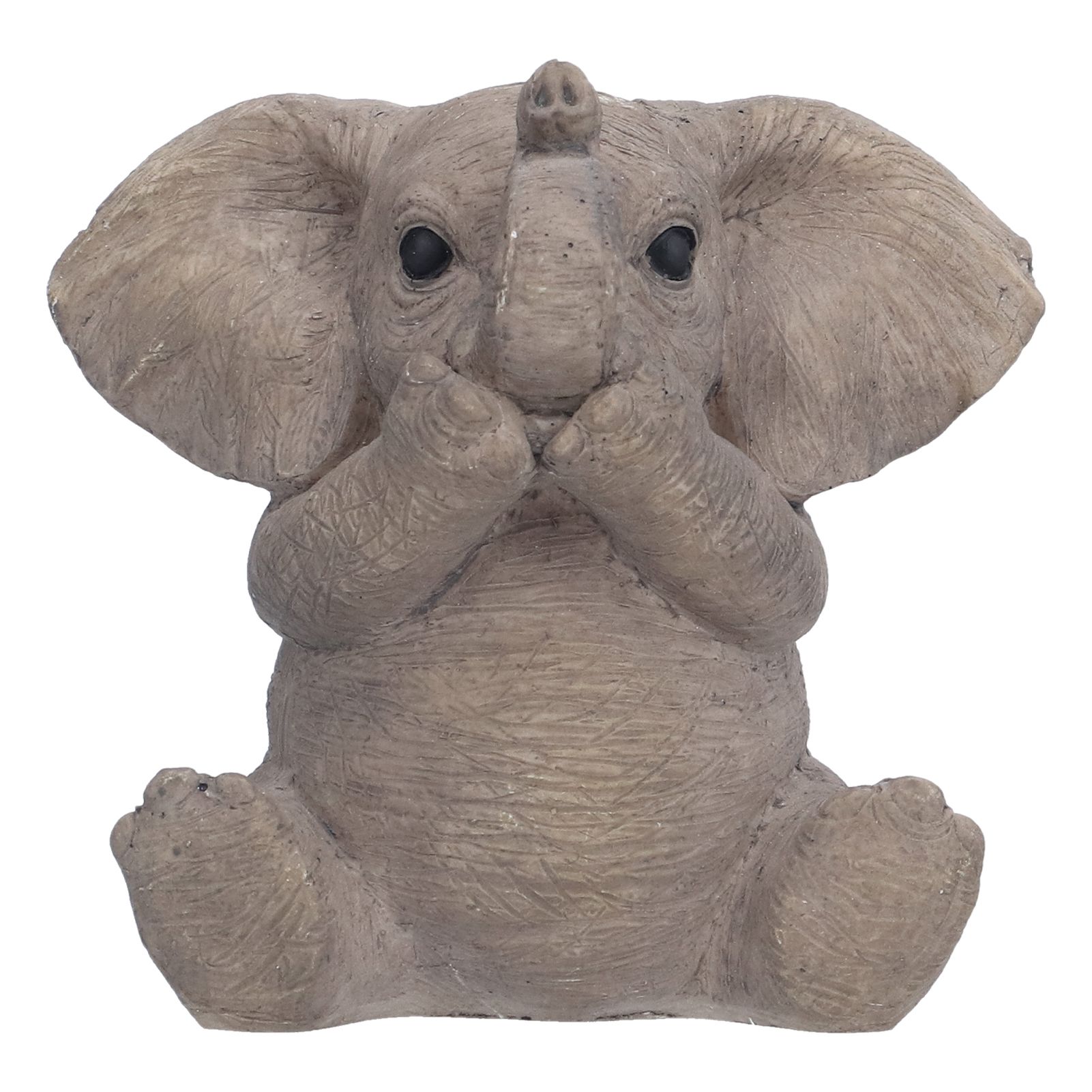 Resin Elephant Statue Crafts Cute Elephant Ornament Home Decoration for Living view 2