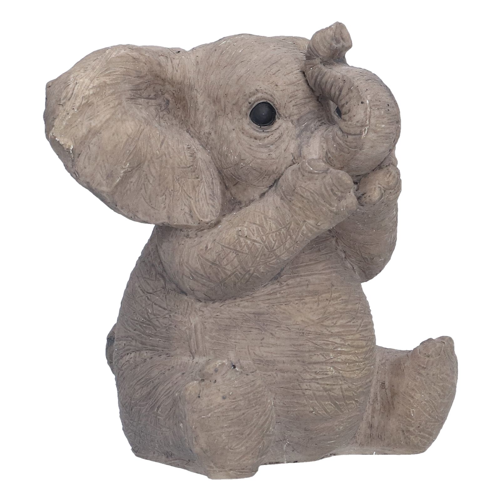 Resin Elephant Statue Crafts Cute Elephant Ornament Home Decoration for Living view 3