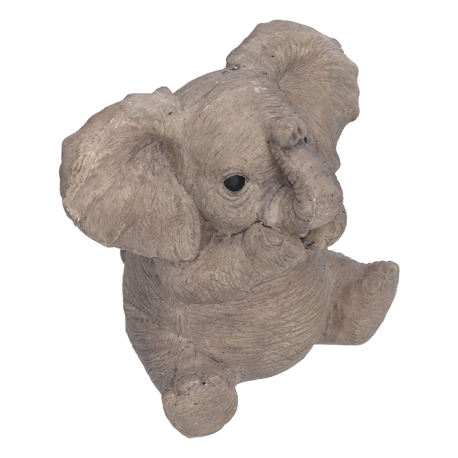 Resin Elephant Statue Crafts Cute Elephant Ornament Home Decoration for Living view 5