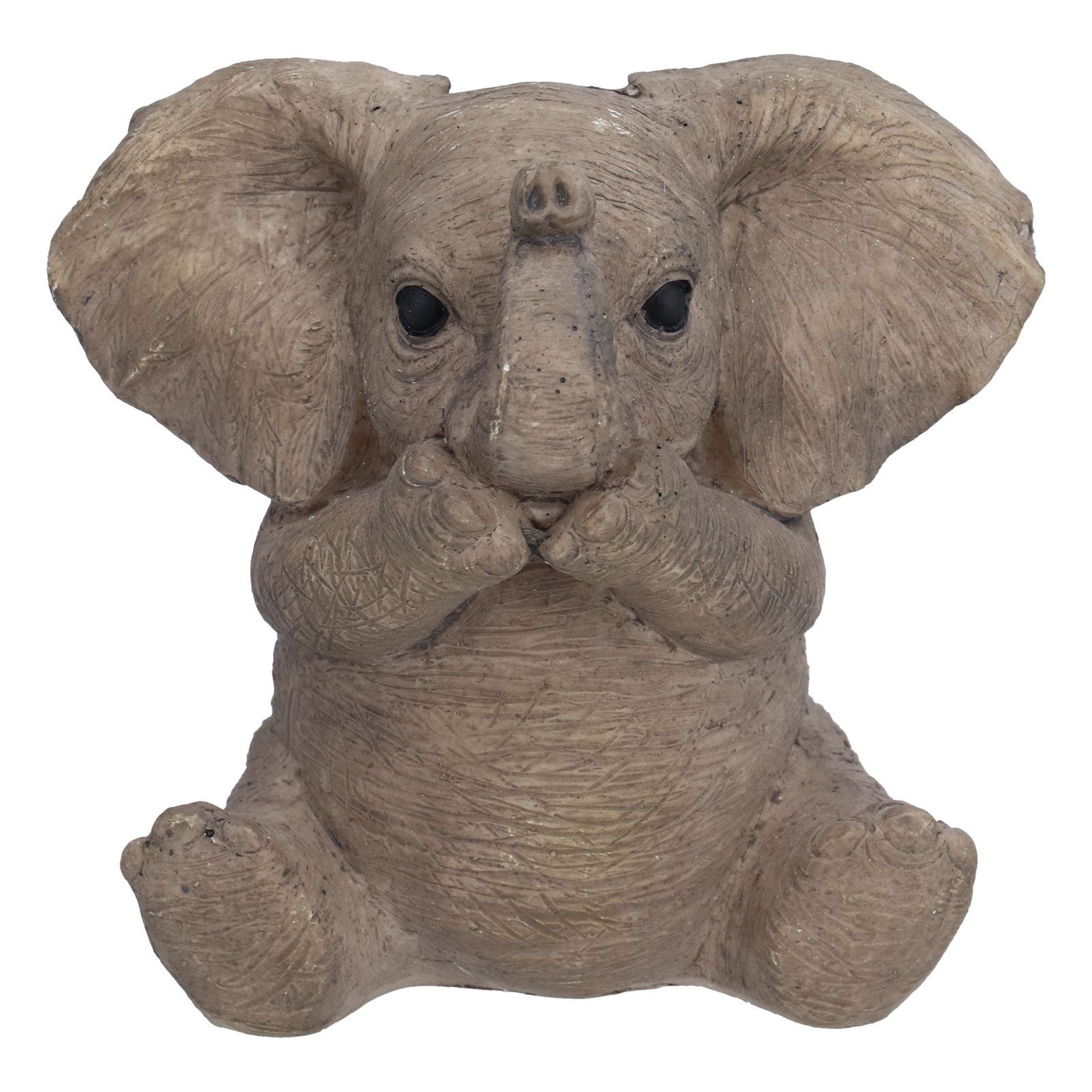 Resin Elephant Statue Crafts Cute Elephant Ornament Home Decoration for Living view 6