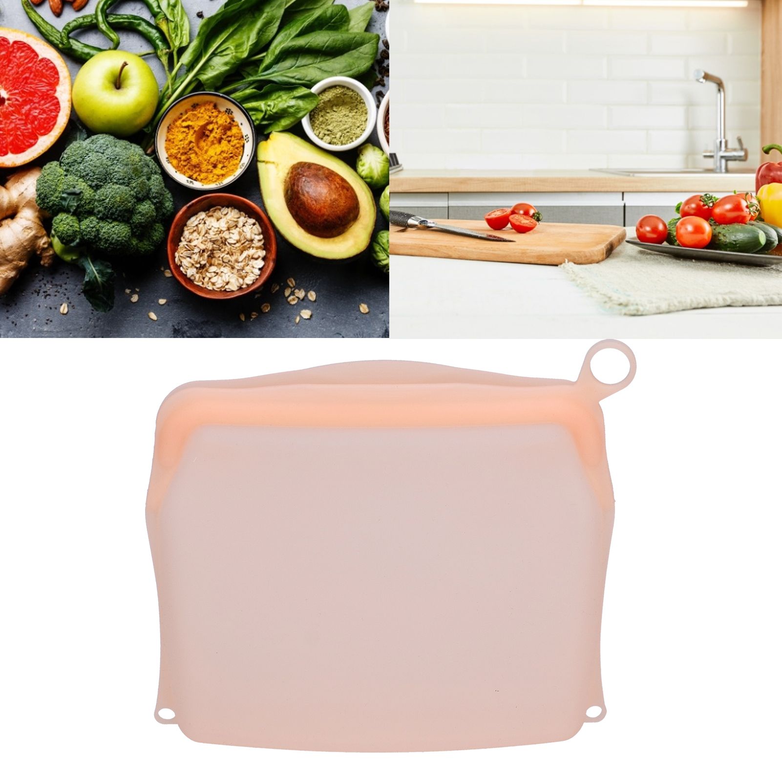Silicone Food Storage Bag Thickened Reusable Fruit Vegetable Daily Necessities view 11