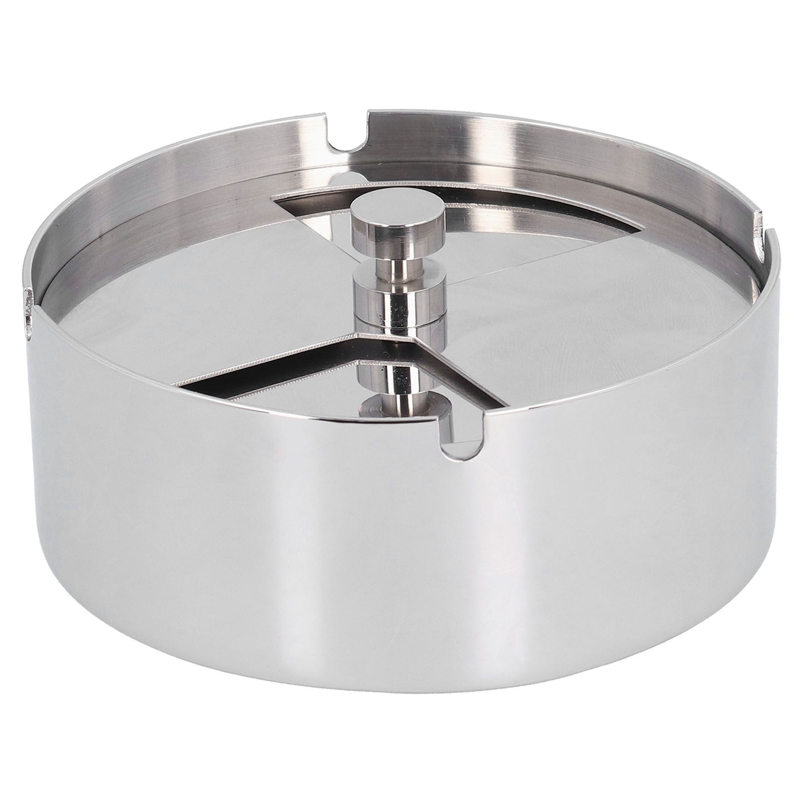 Ashtray Outdoor Thickened Stainless Steel Windproof Rotating Cover Design view 8