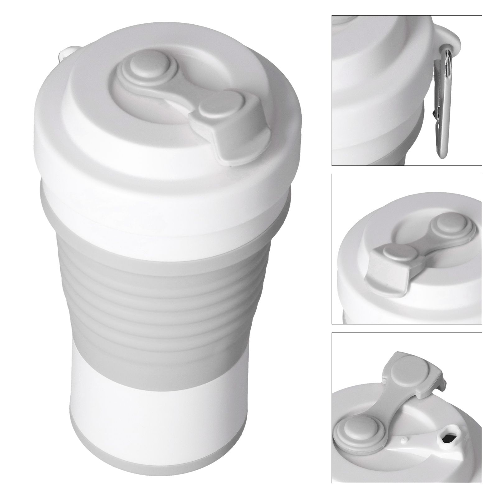 Collapsible Travel Cup Portable Silicone Folding Cup Expandable Drinking Cup view 3