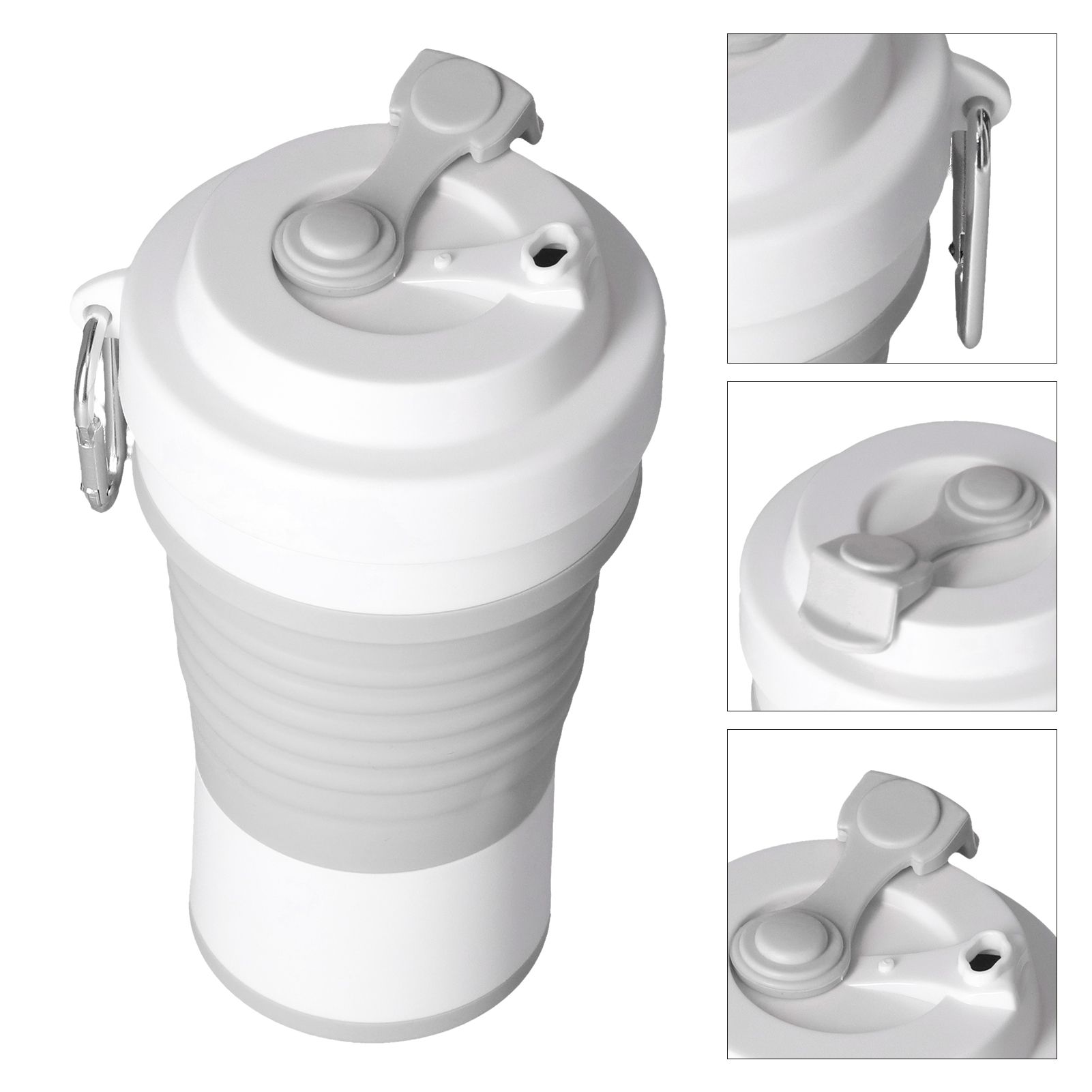 Collapsible Travel Cup Portable Silicone Folding Cup Expandable Drinking Cup view 5