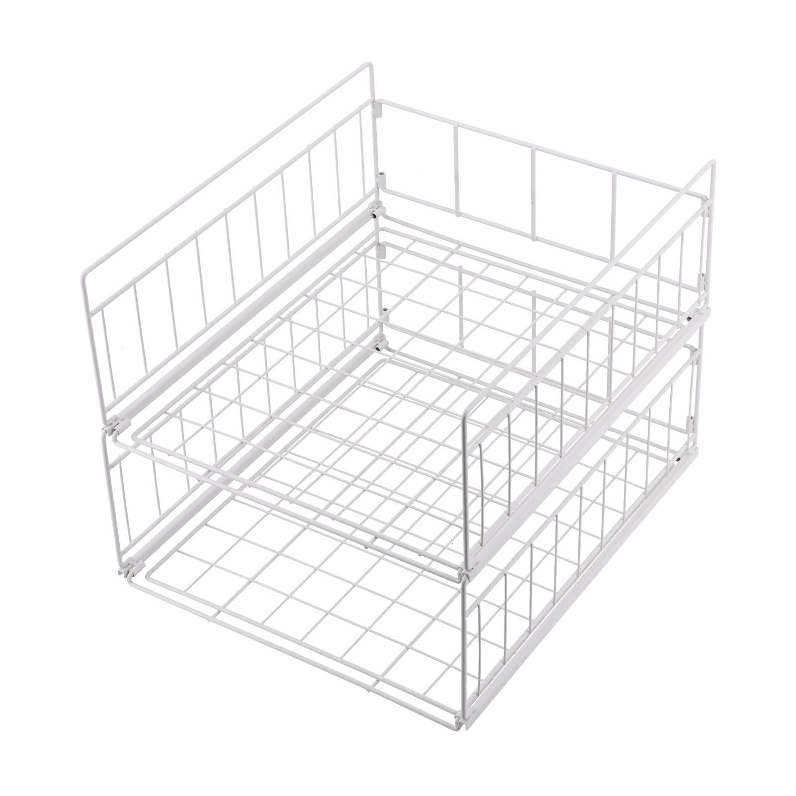Kitchen Storage Shelf Detachable Wardrobe Dish Drying Rack Shelf Tableware view 3