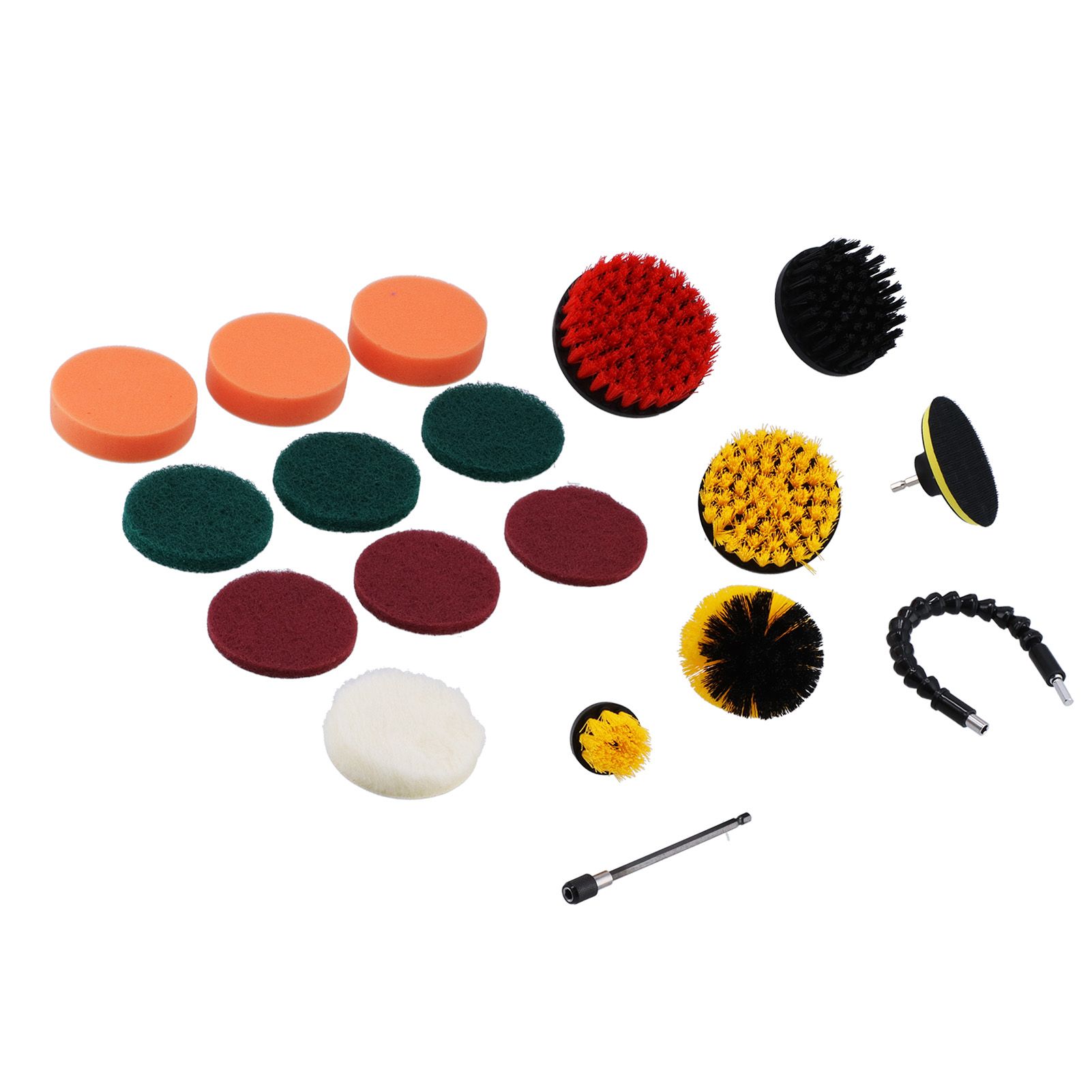 19PCS Drill Brushes Set Electric Scrubber Cleaning Kit Polishing Pad Set view 10