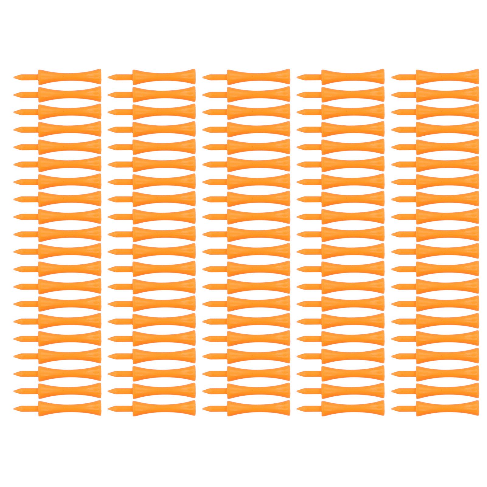 100Pcs 70mm Orange Plastic Golf Tees Set Lightweight Small Portable view 6