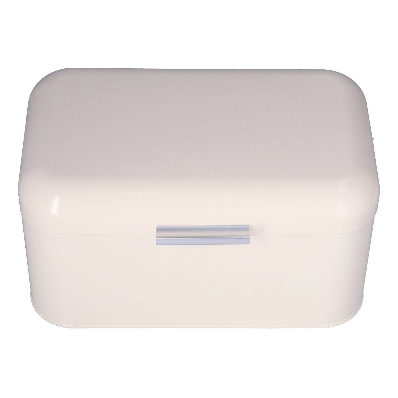 Milky White Bread Box Safe Odorless Large Capacity Anti Fingerprint Retro Tin