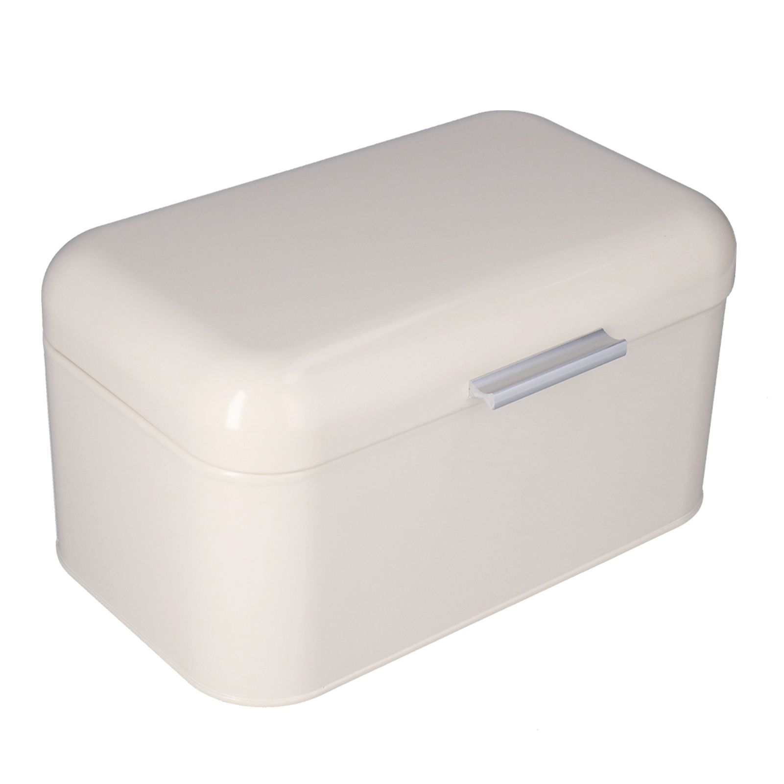 Milky White Bread Box Safe Odorless Large Capacity Anti Fingerprint Retro Tin view 3