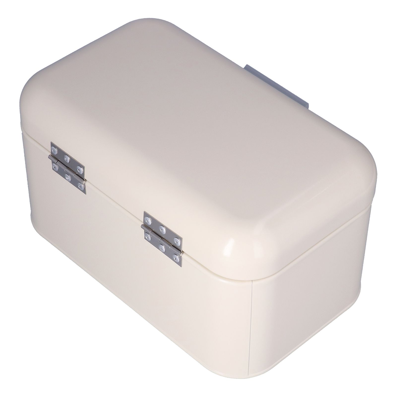 Milky White Bread Box Safe Odorless Large Capacity Anti Fingerprint Retro Tin view 8