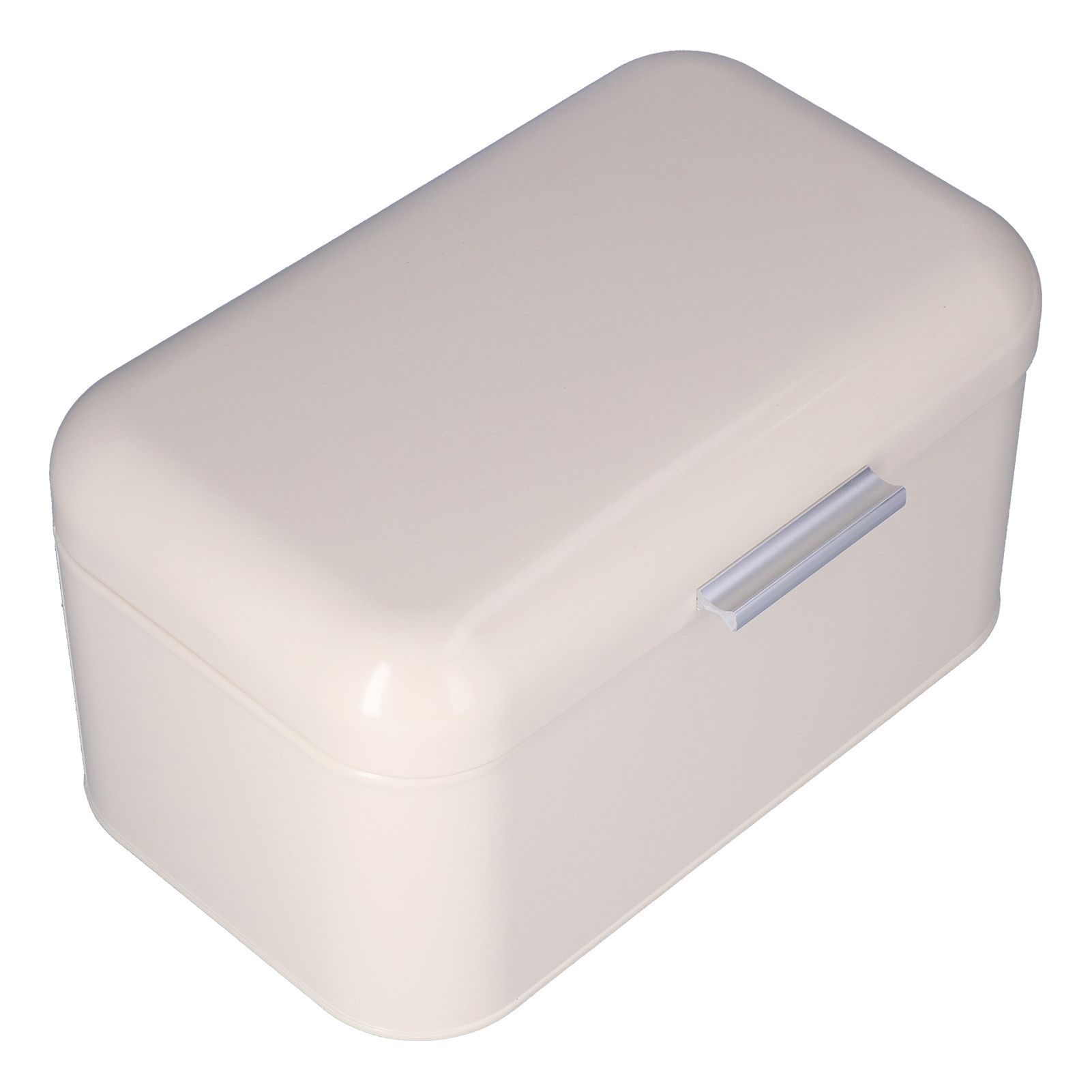 Milky White Bread Box Safe Odorless Large Capacity Anti Fingerprint Retro Tin view 9