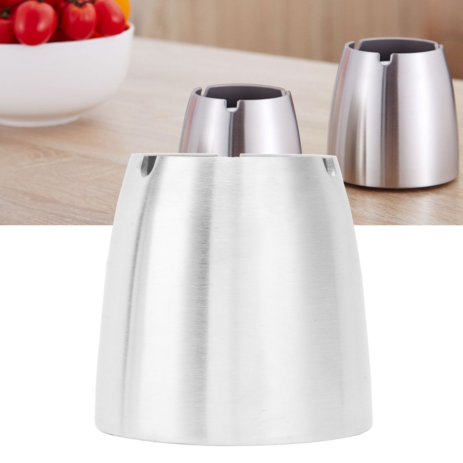 Ashtray Stainless Steel Durable Cone Metal Fashional Smoking Ashes Tank for view 12