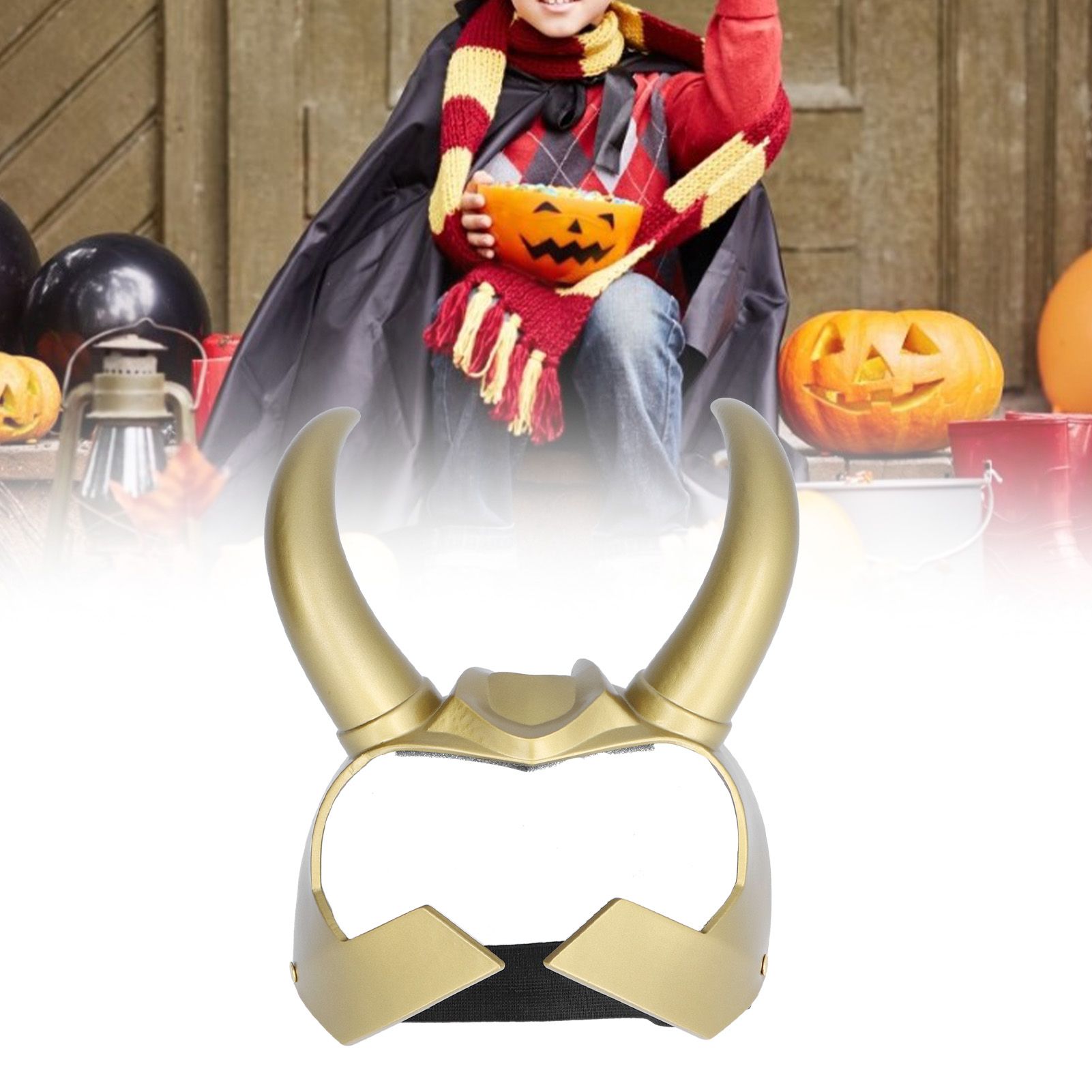 Cosplay Horn Headwear Headband Helmet Halloween Party PVC Costume Prop Gifts view 11