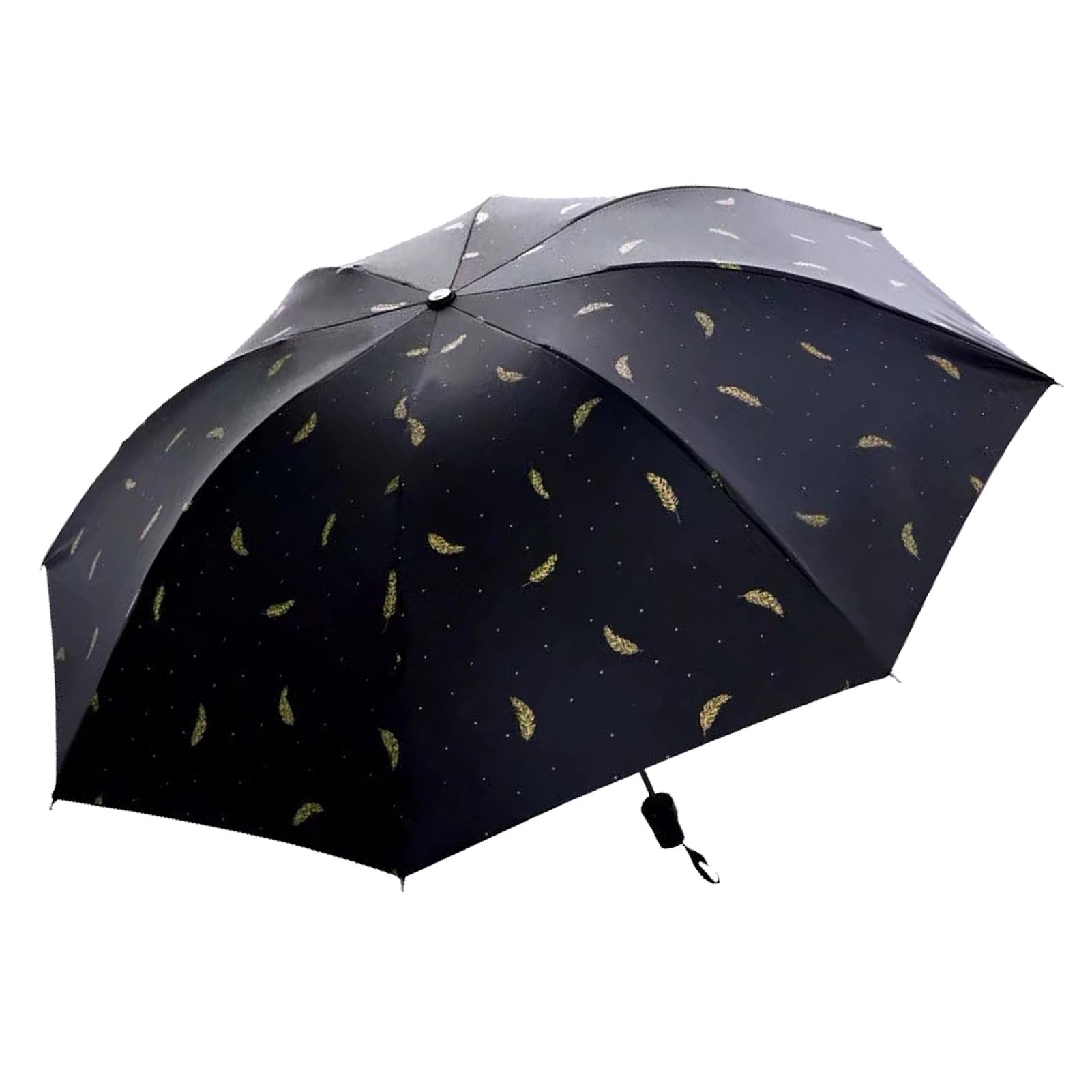 Portable Umbrella Tri Fold 8 Ribs Manual UV Proof Rain Sun Umbrella for Men view 4