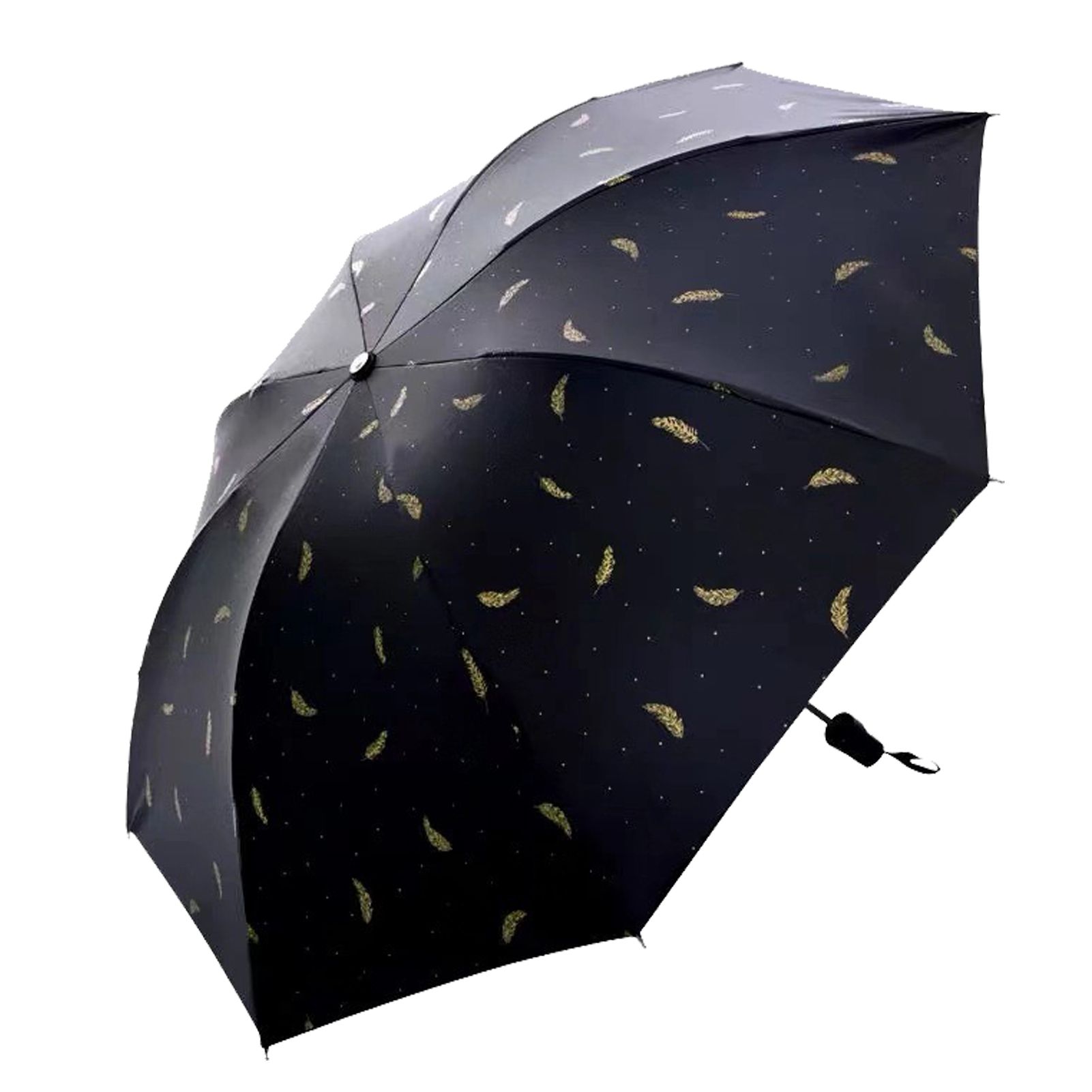 Portable Umbrella Tri Fold 8 Ribs Manual UV Proof Rain Sun Umbrella for Men view 6