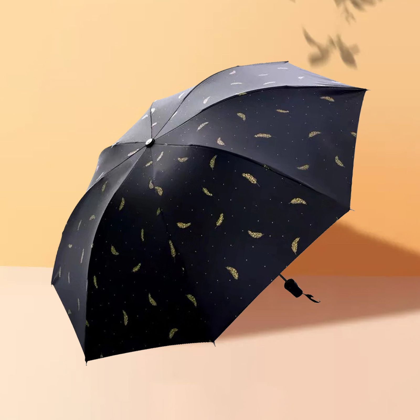 Portable Umbrella Tri Fold 8 Ribs Manual UV Proof Rain Sun Umbrella for Men view 8
