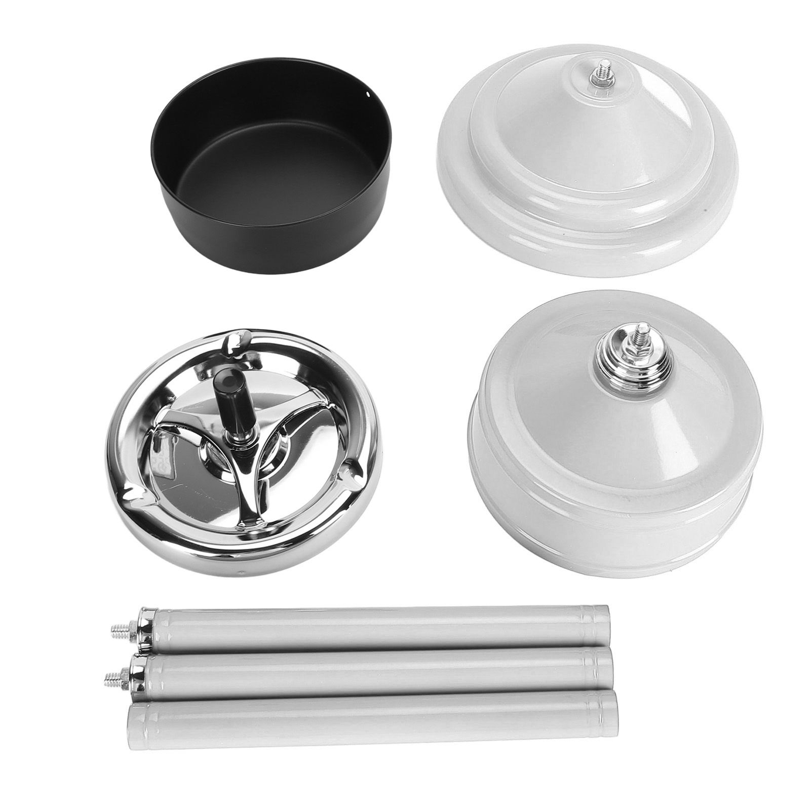Floor Ashtray Self Cleaning Detachable Adjustable Height Standing Ash Tray view 3