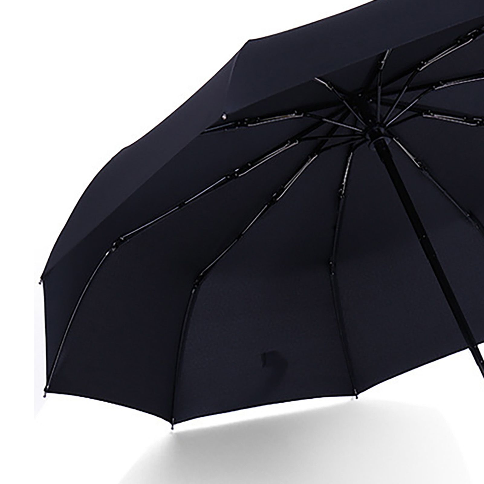 Automatic Umbrella 10 Ribs 1 Button Open Windproof Foldable Umbrella with Anti view 2