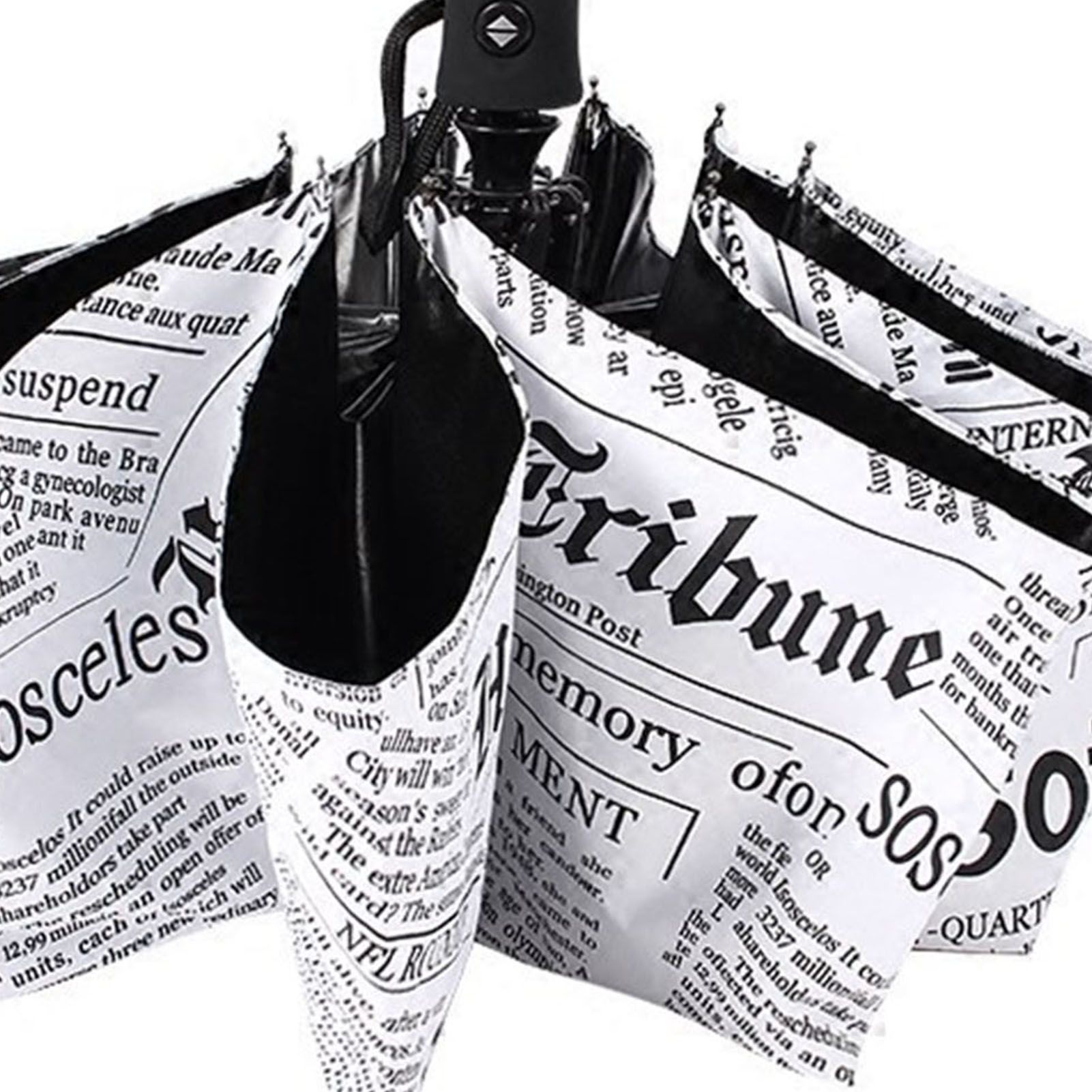 Automatic Folding Umbrella Unique Design Lightweight Sun Rain Umbrella for view 5