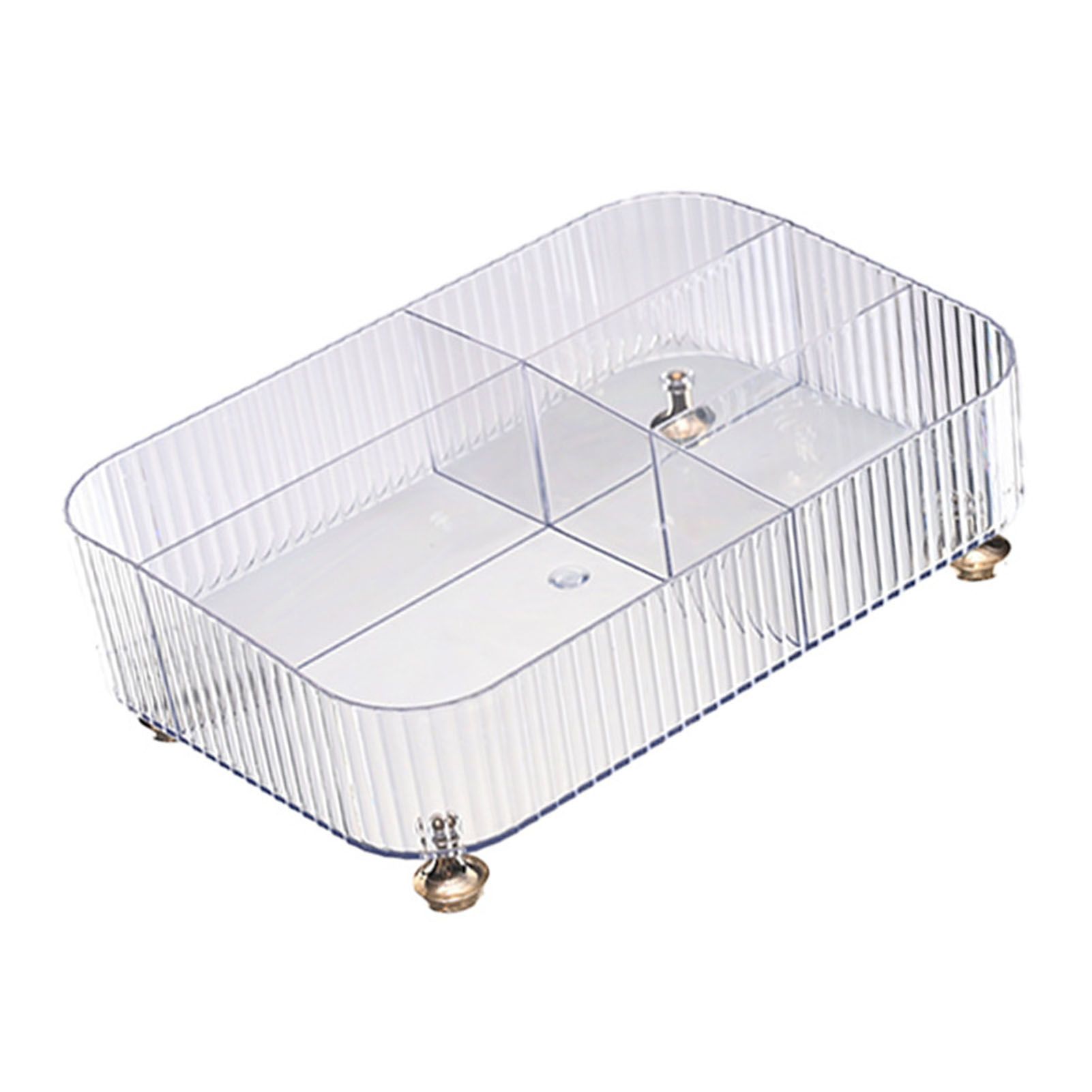 Desktop Organizer Multi Compartment Storage Box Countertop Plastic Cosmetic