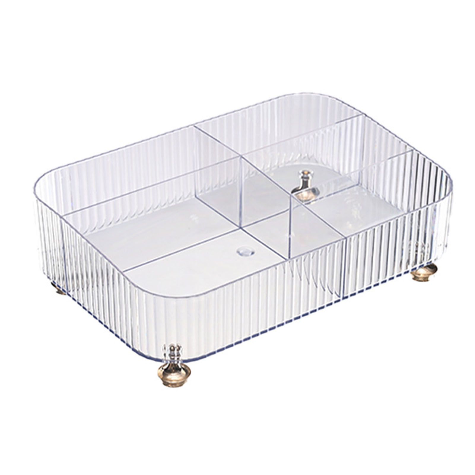 Desktop Organizer Multi Compartment Storage Box Countertop Plastic Cosmetic view 3