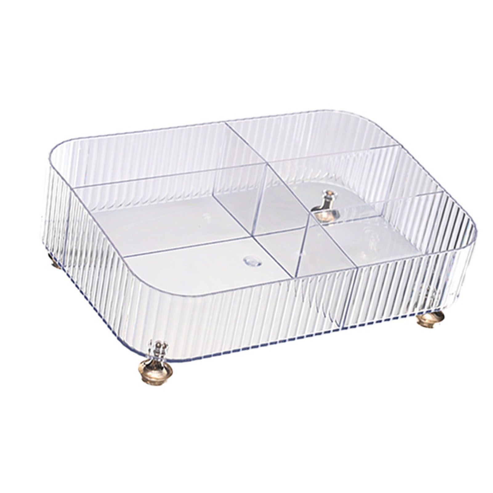 Desktop Organizer Multi Compartment Storage Box Countertop Plastic Cosmetic view 4
