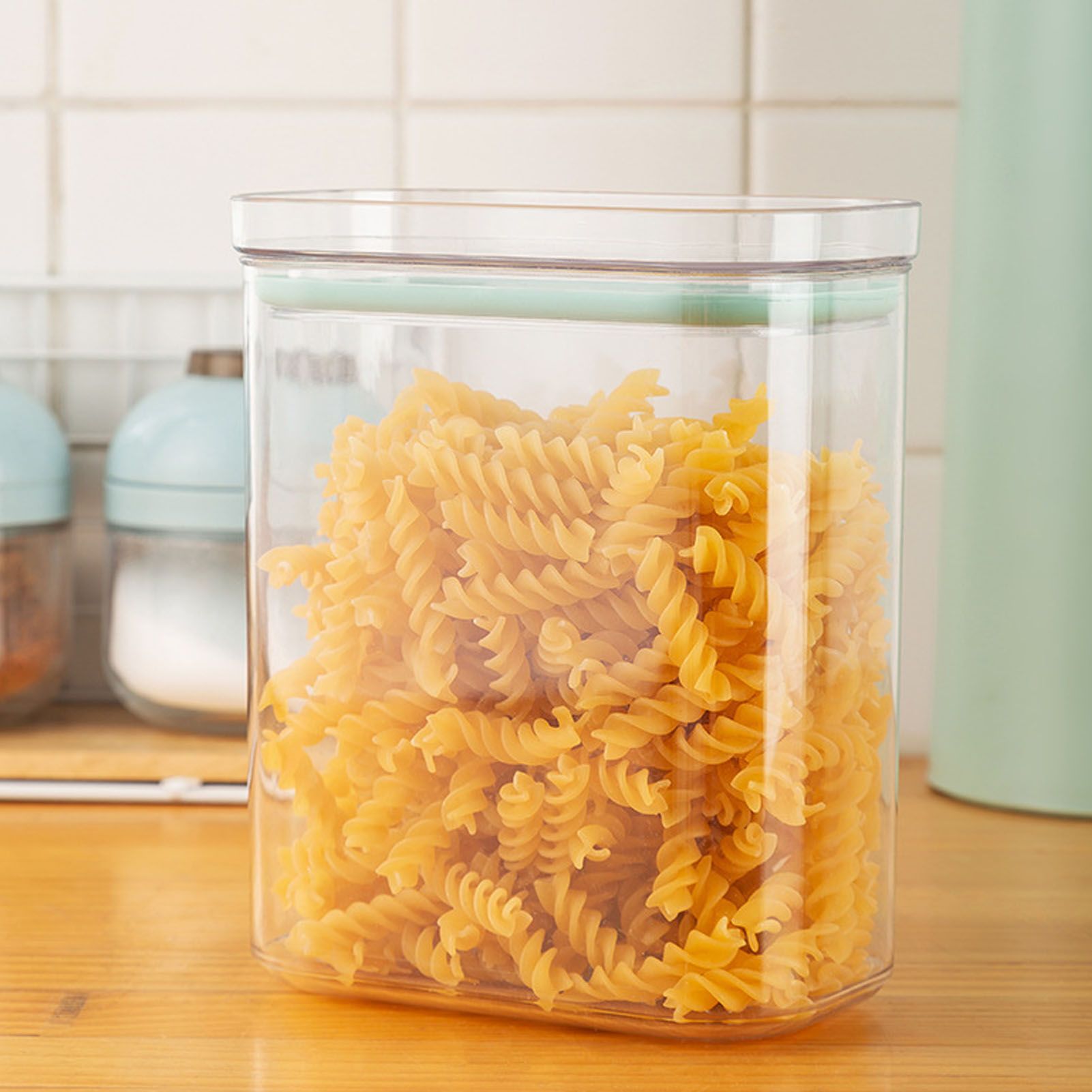 Food Storage Container 14x8.5x17.5cm Plastic Airtight Canister for Grain view 9
