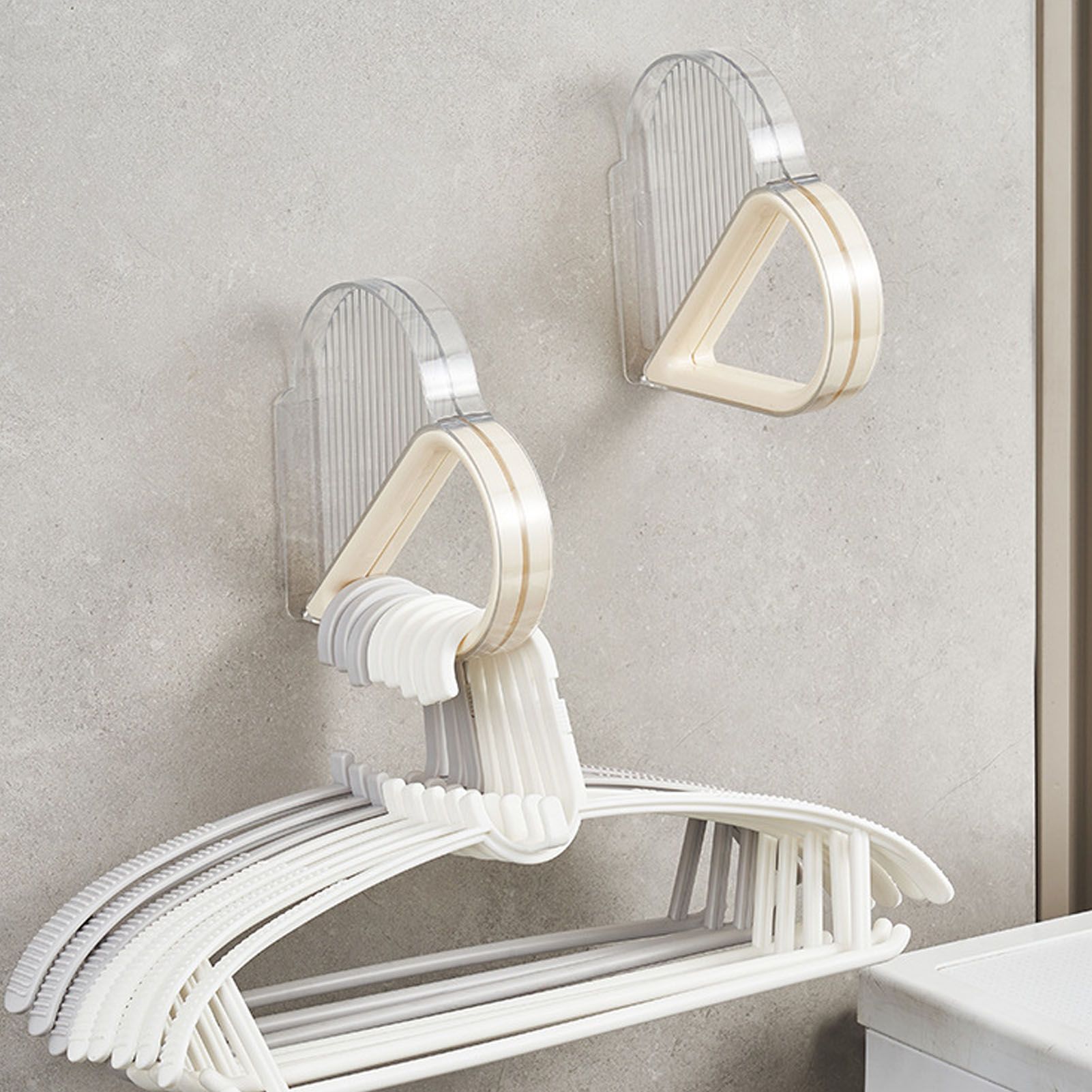 Hanger Organizer Wall Mounted Stacker Clothes Hanger Holder Rack for Closet view 8