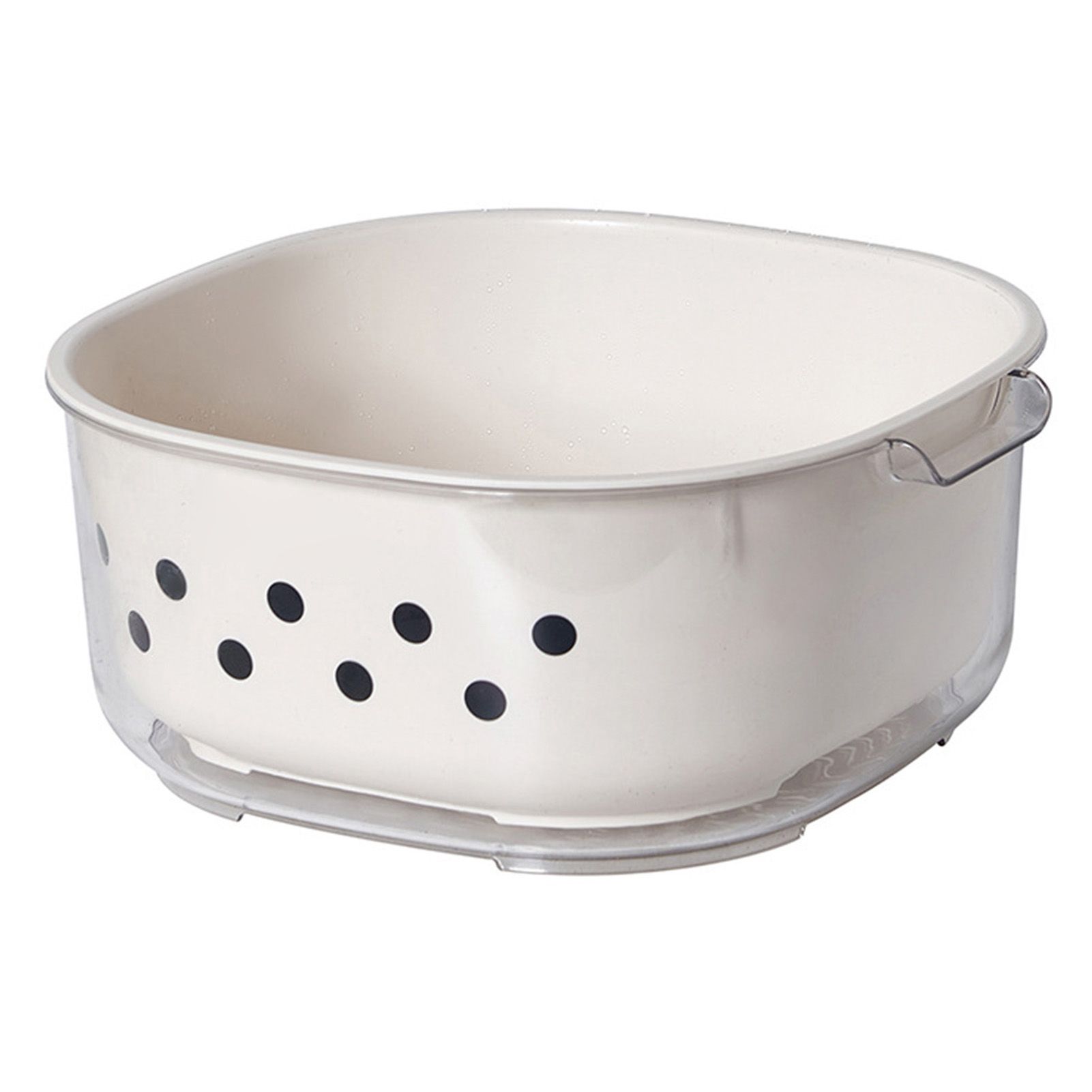 Kitchen Colanders Bowl Set Large Capacity Multipurpose Double Layer Fruit view 3