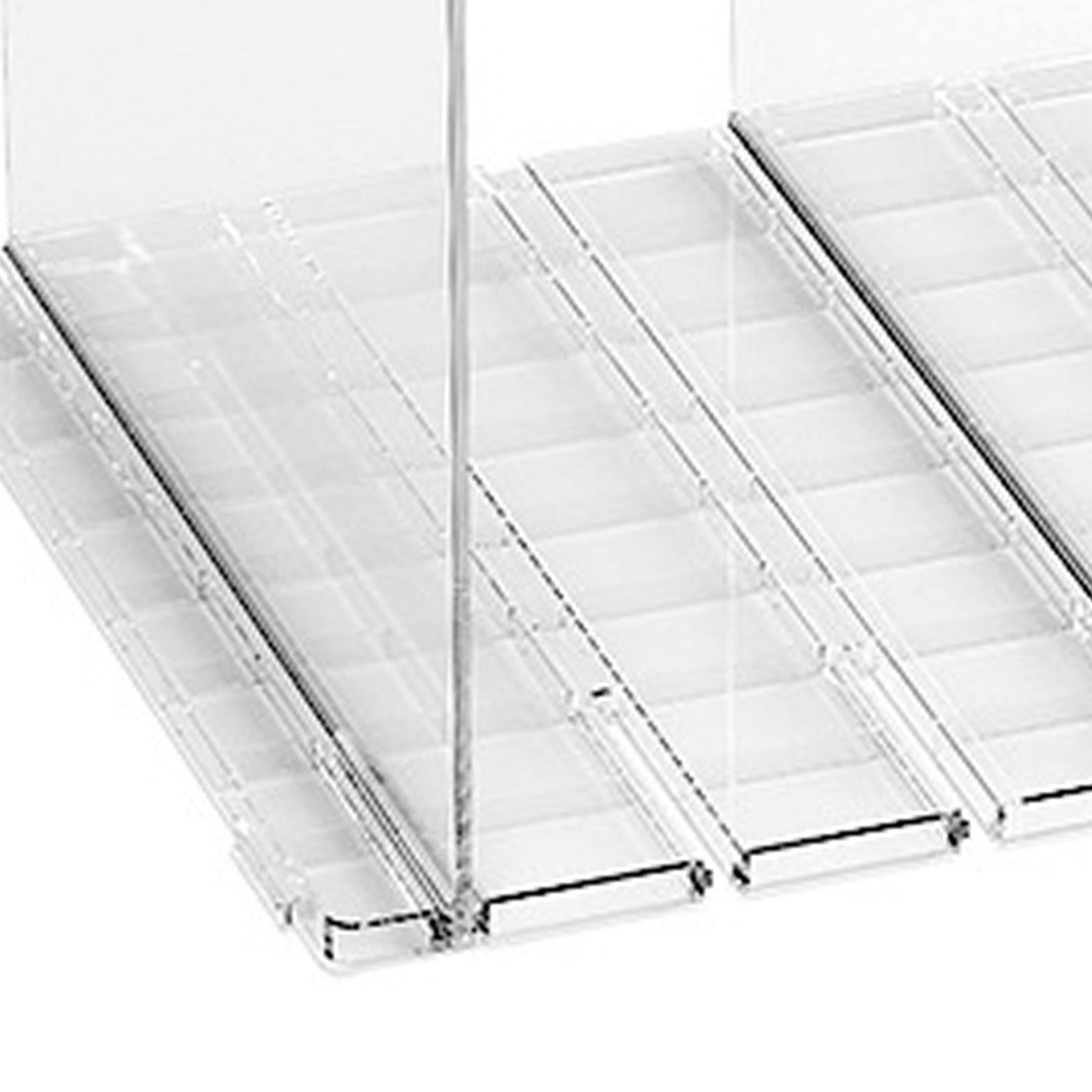 Adjustable Shelf Divider for Closet Clear Purse Organizer Plastic Handbag view 2