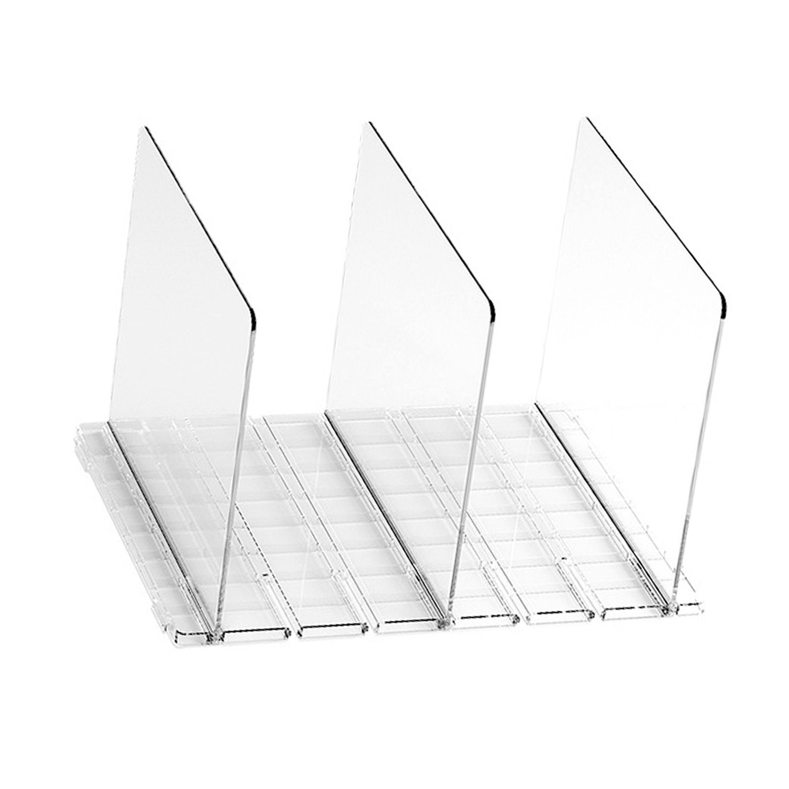 Adjustable Shelf Divider for Closet Clear Purse Organizer Plastic Handbag view 4
