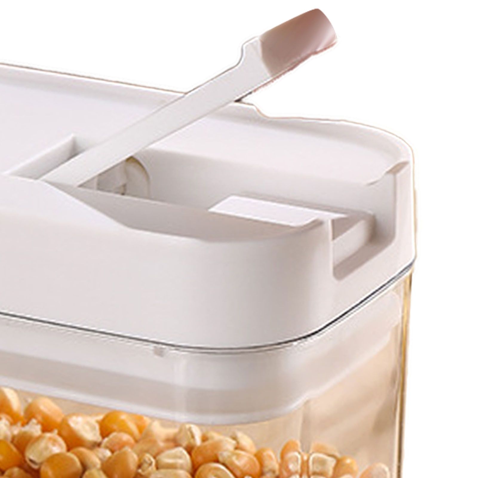 Airtight Food Storage Container 800ml Plastic Clear Stackable Sealed Dry Food view 2