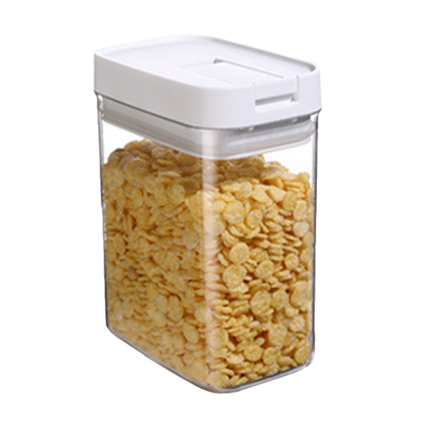 Airtight Food Storage Container 800ml Plastic Clear Stackable Sealed Dry Food view 3