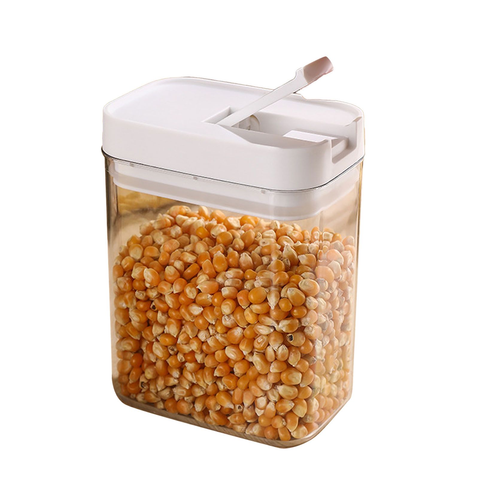 Airtight Food Storage Container 800ml Plastic Clear Stackable Sealed Dry Food view 4
