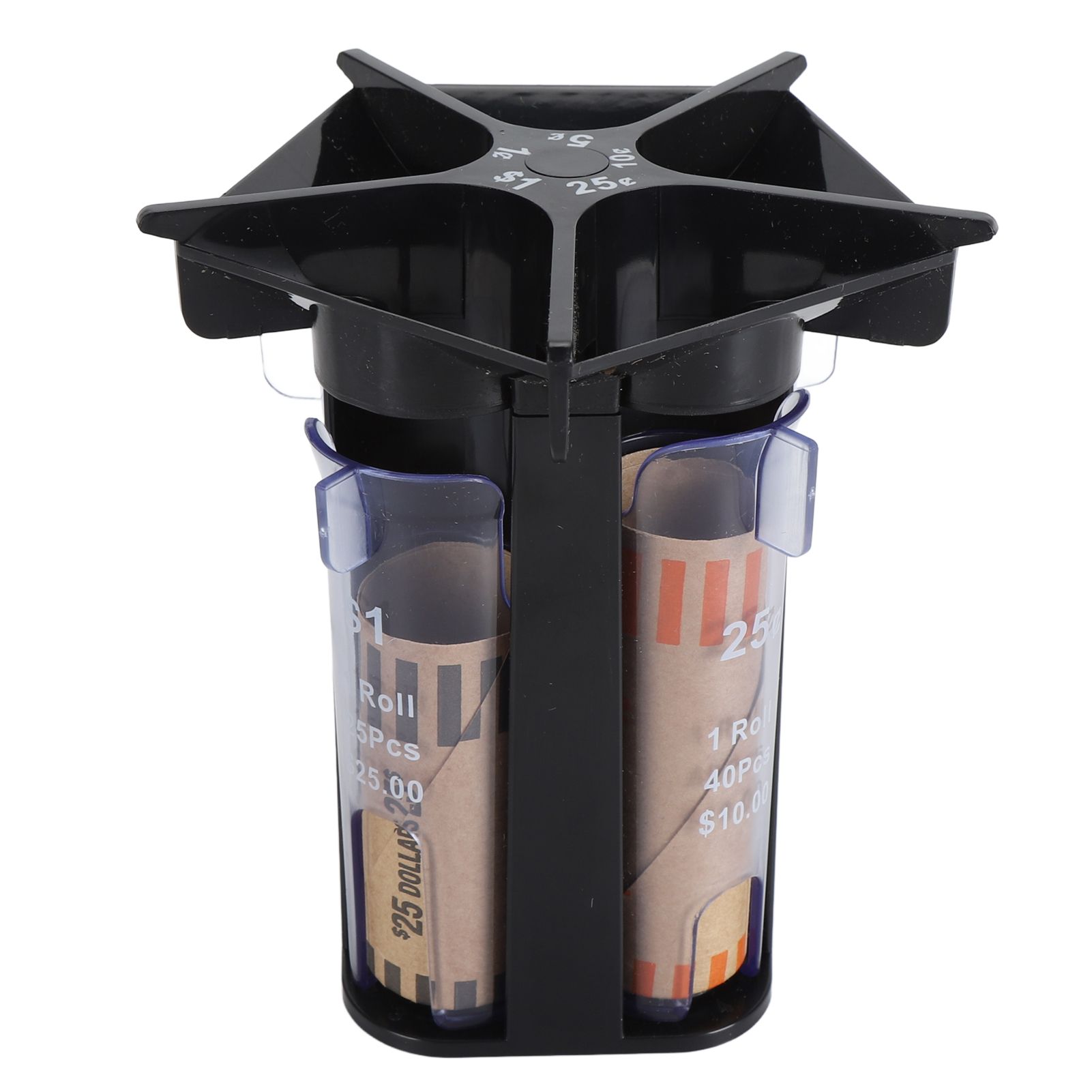 Coin Counter Coin Sorter Tube ABS 5 in 1 Coin Organizer Change Counter Holder view 4