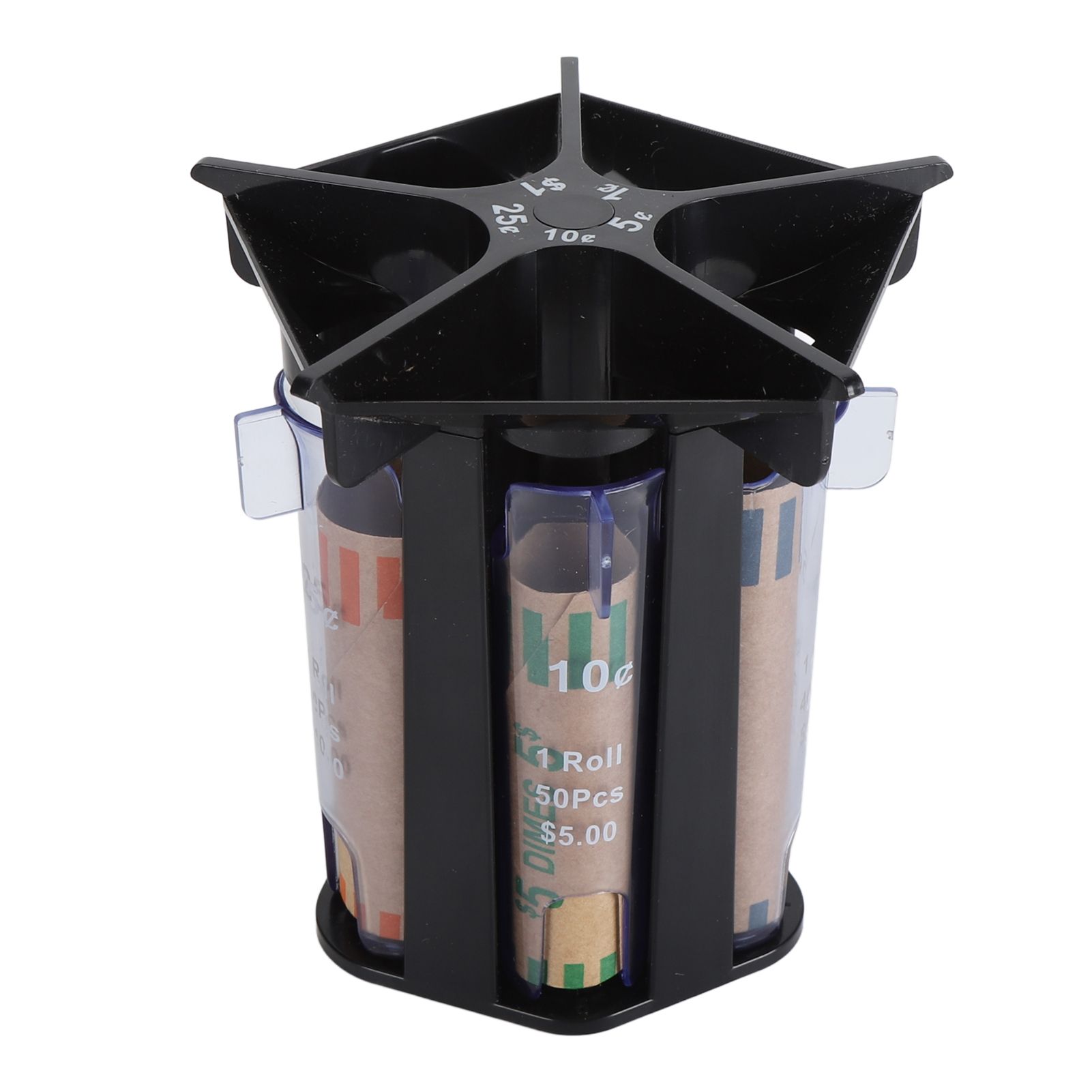 Coin Counter Coin Sorter Tube ABS 5 in 1 Coin Organizer Change Counter Holder view 8