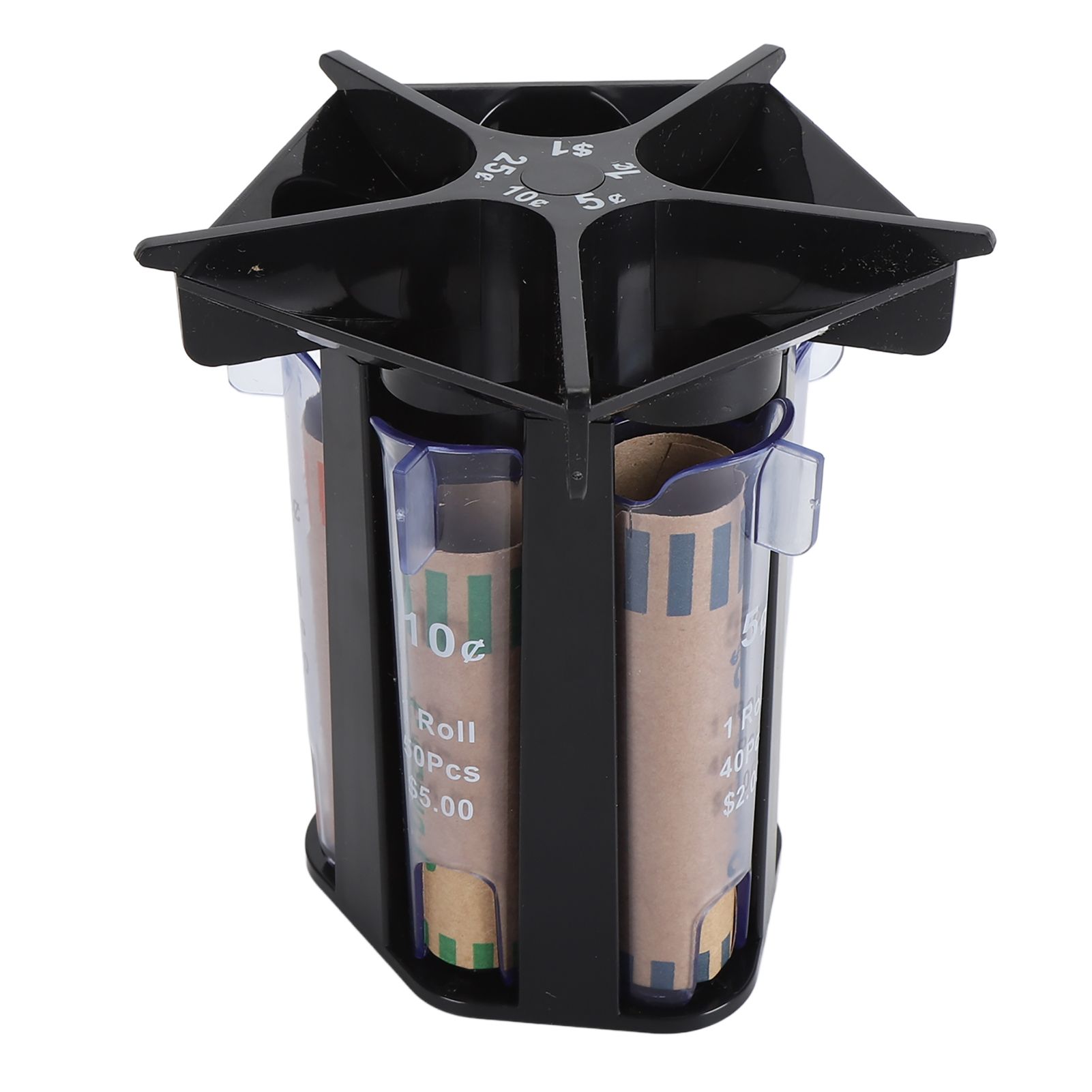 Coin Counter Coin Sorter Tube ABS 5 in 1 Coin Organizer Change Counter Holder view 9