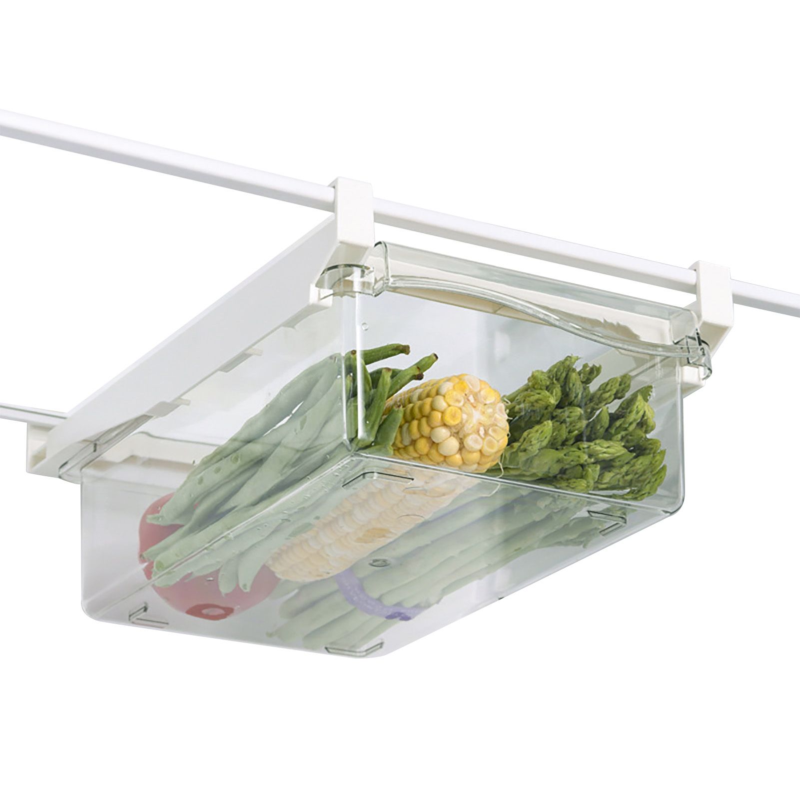 Fridge Storage Bin Multifunctional Refrigerator Drawer Organizer for Food view 3