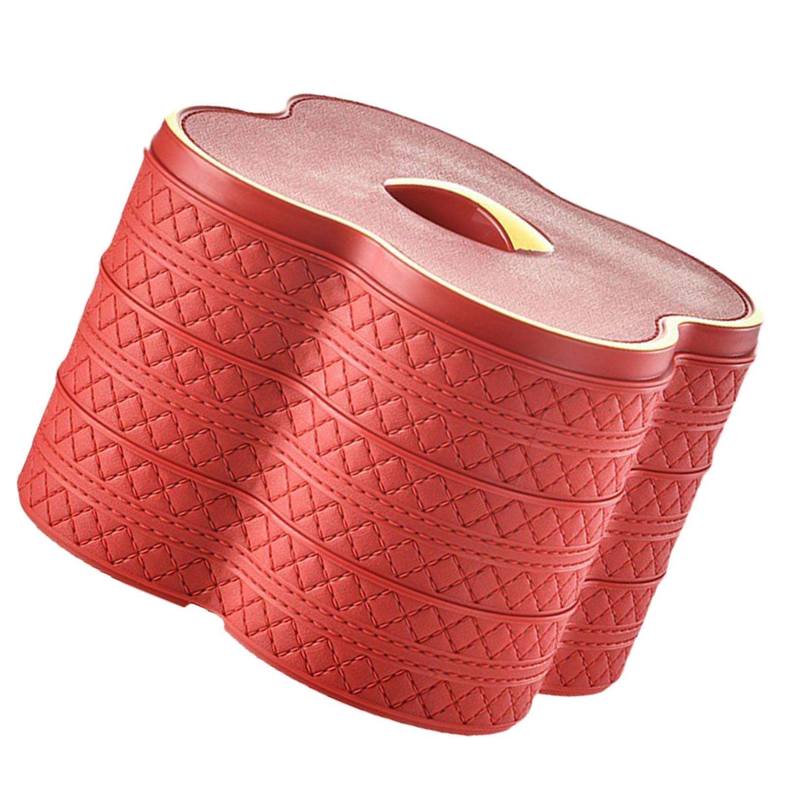 PU Leather Three Layer Tray Dust Prevention Nut Candy Container Snack view 6