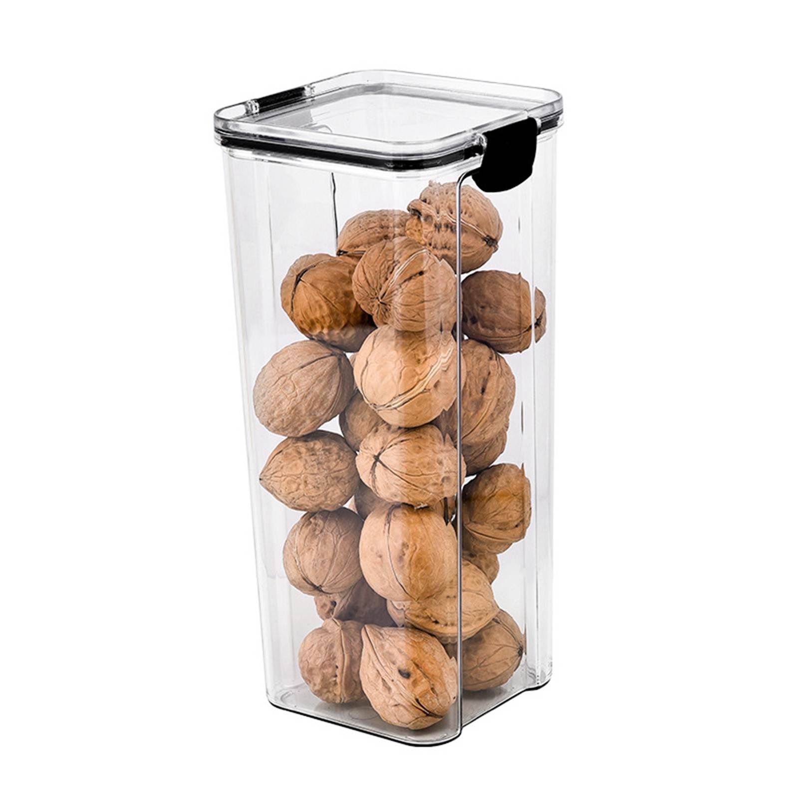 Food Storage Container 1800ml PET PP Stackable Transparent Sealed Dry Food view 2