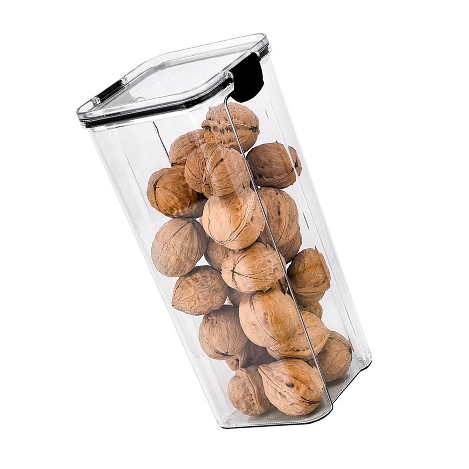 Food Storage Container 1800ml PET PP Stackable Transparent Sealed Dry Food view 3