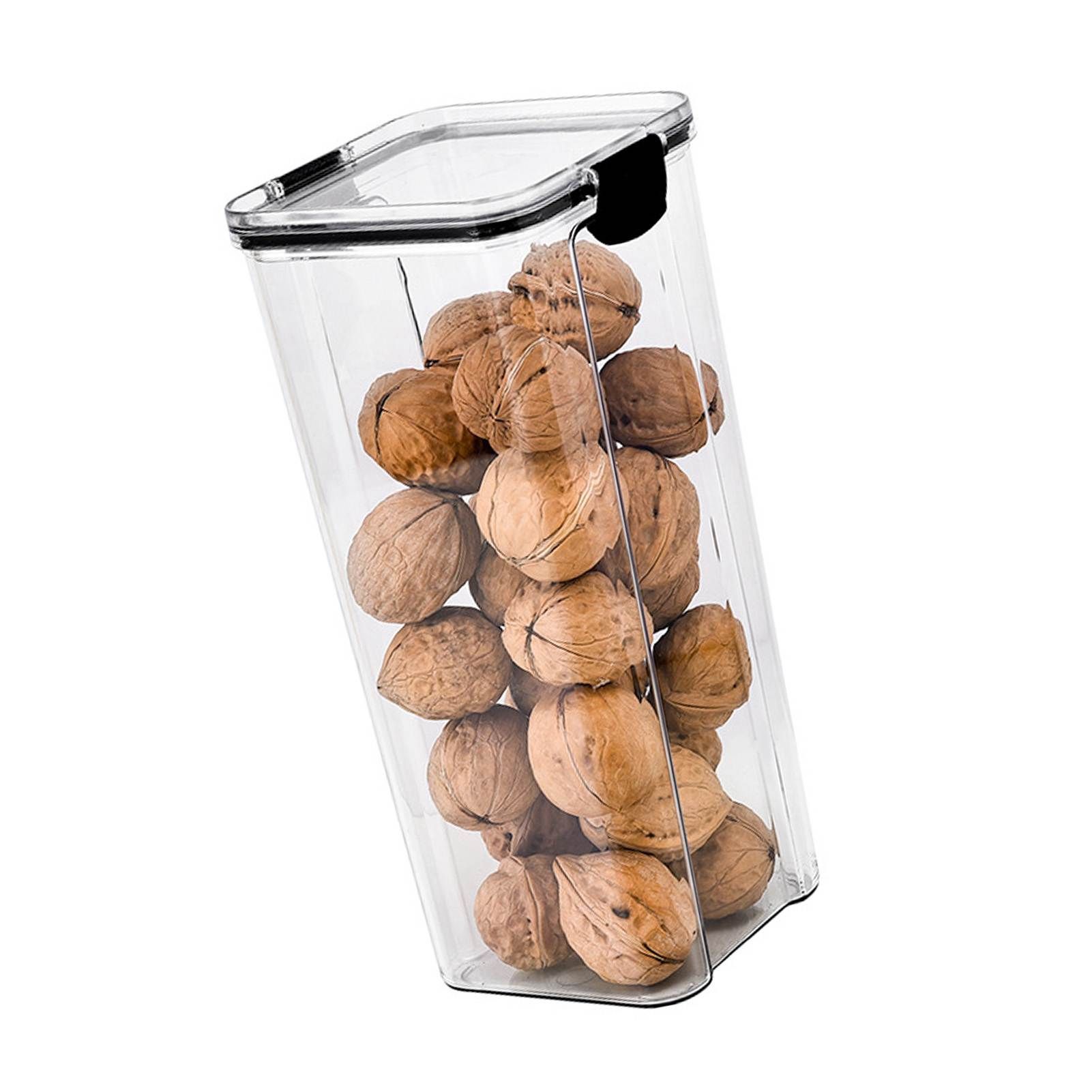 Food Storage Container 1800ml PET PP Stackable Transparent Sealed Dry Food view 4