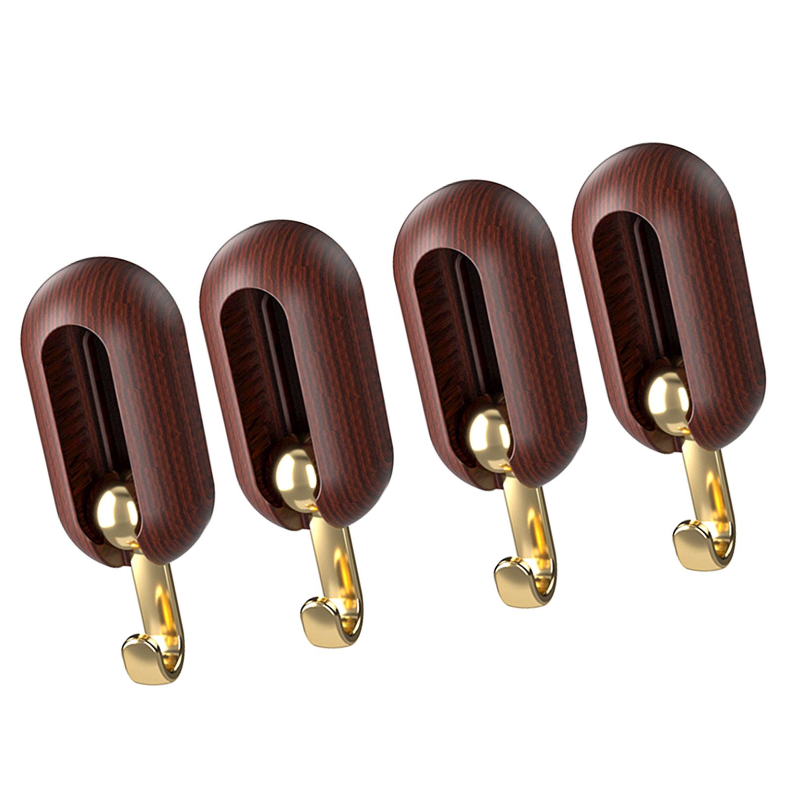 4 Pcs Adhesive Wall Hook 2KG Load Capacity Rotatable Foldable Wall Hanger for view 4