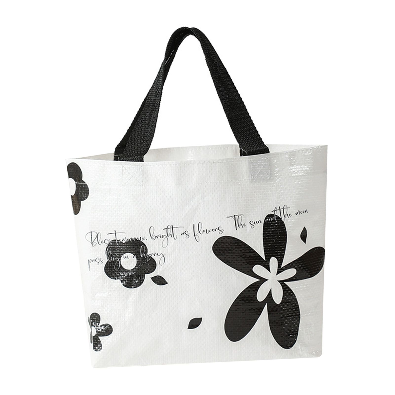 Reusable Grocery Bag with Wide Handles Waterproof Dirt Resistant Large view 9
