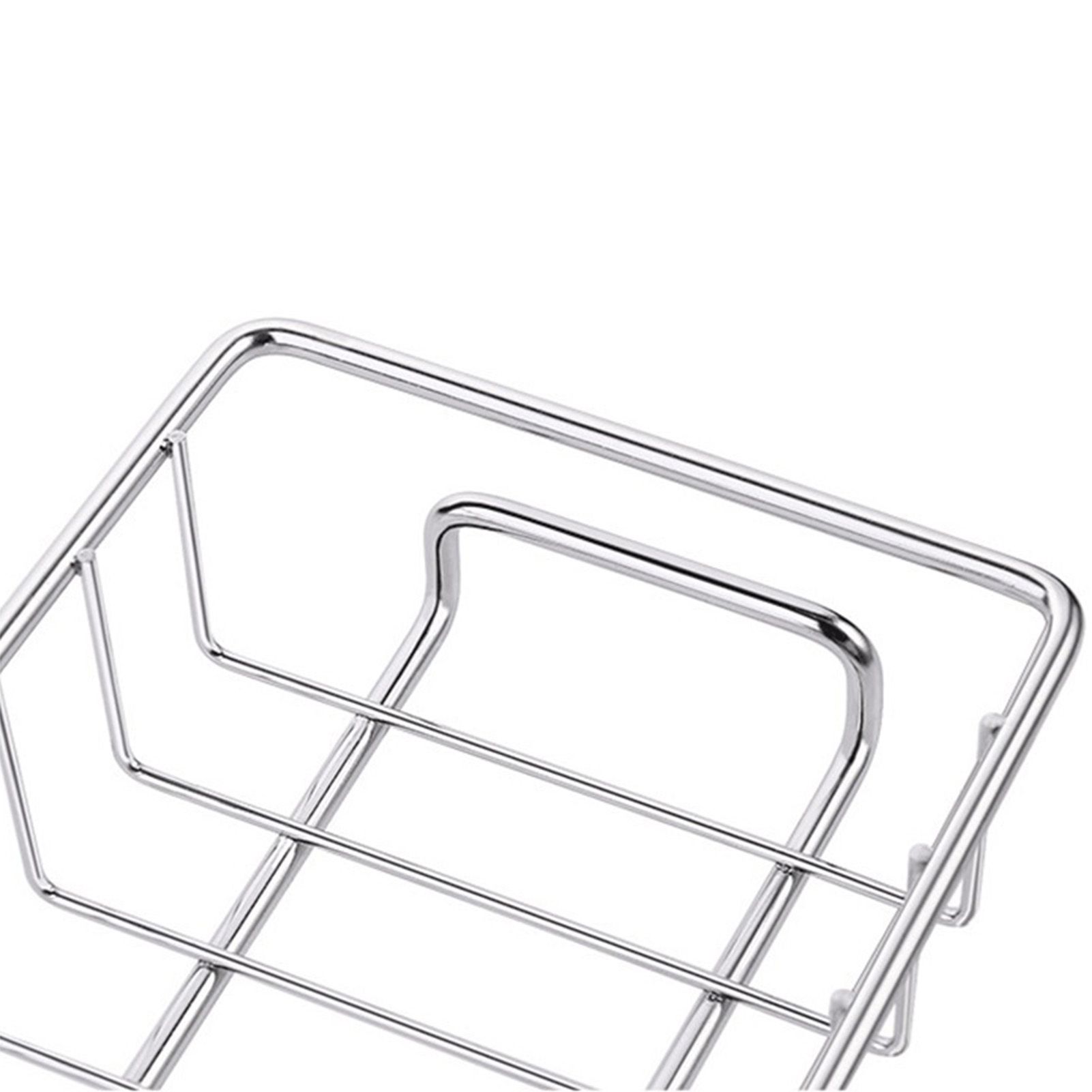 Kitchen Faucet Organizer Stainless Steel Rotatable Hanging Faucet Drain Rack view 2