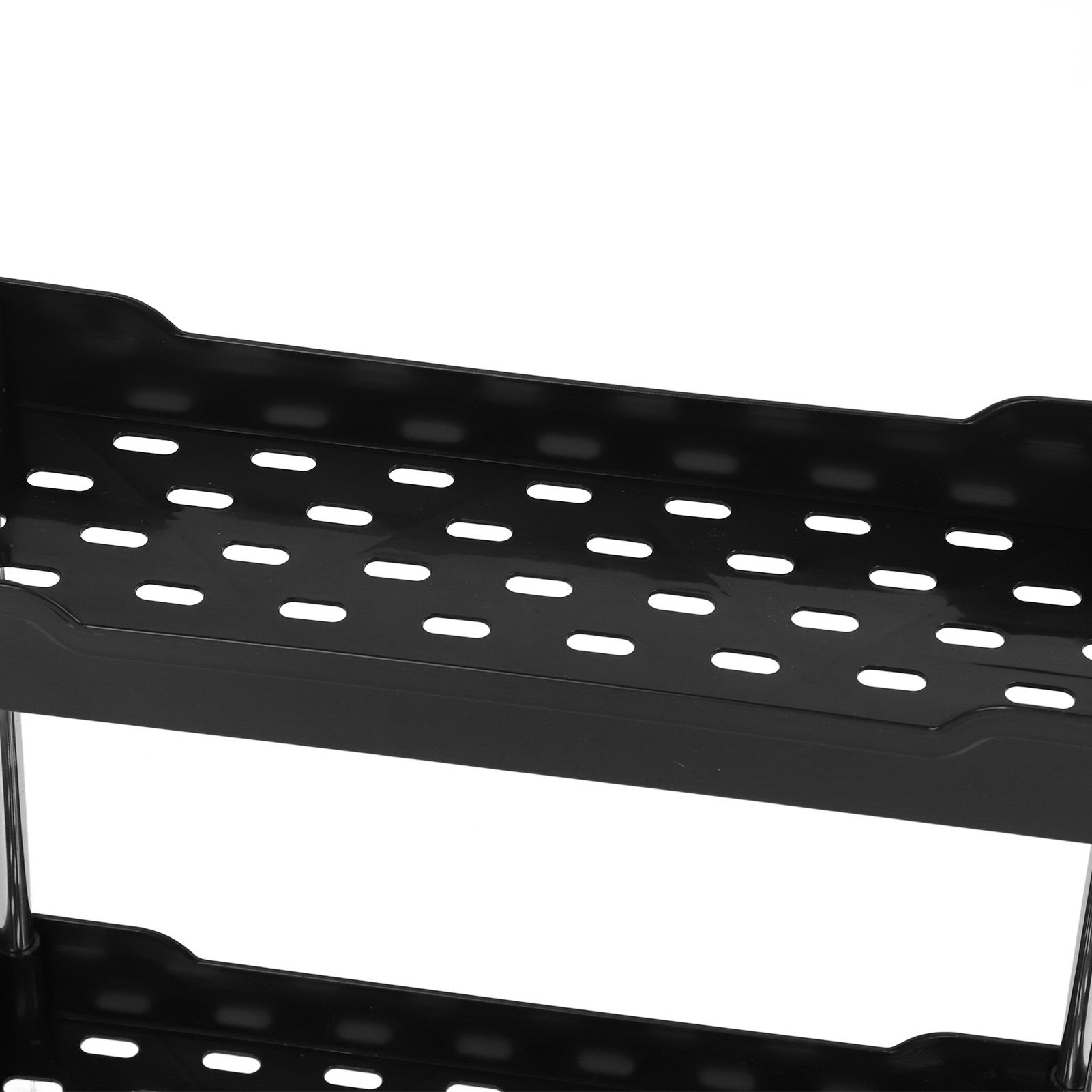 Slim Rolling Storage Cart 4 Tier Bathroom Organizer Mobile Shelving Unit view 5