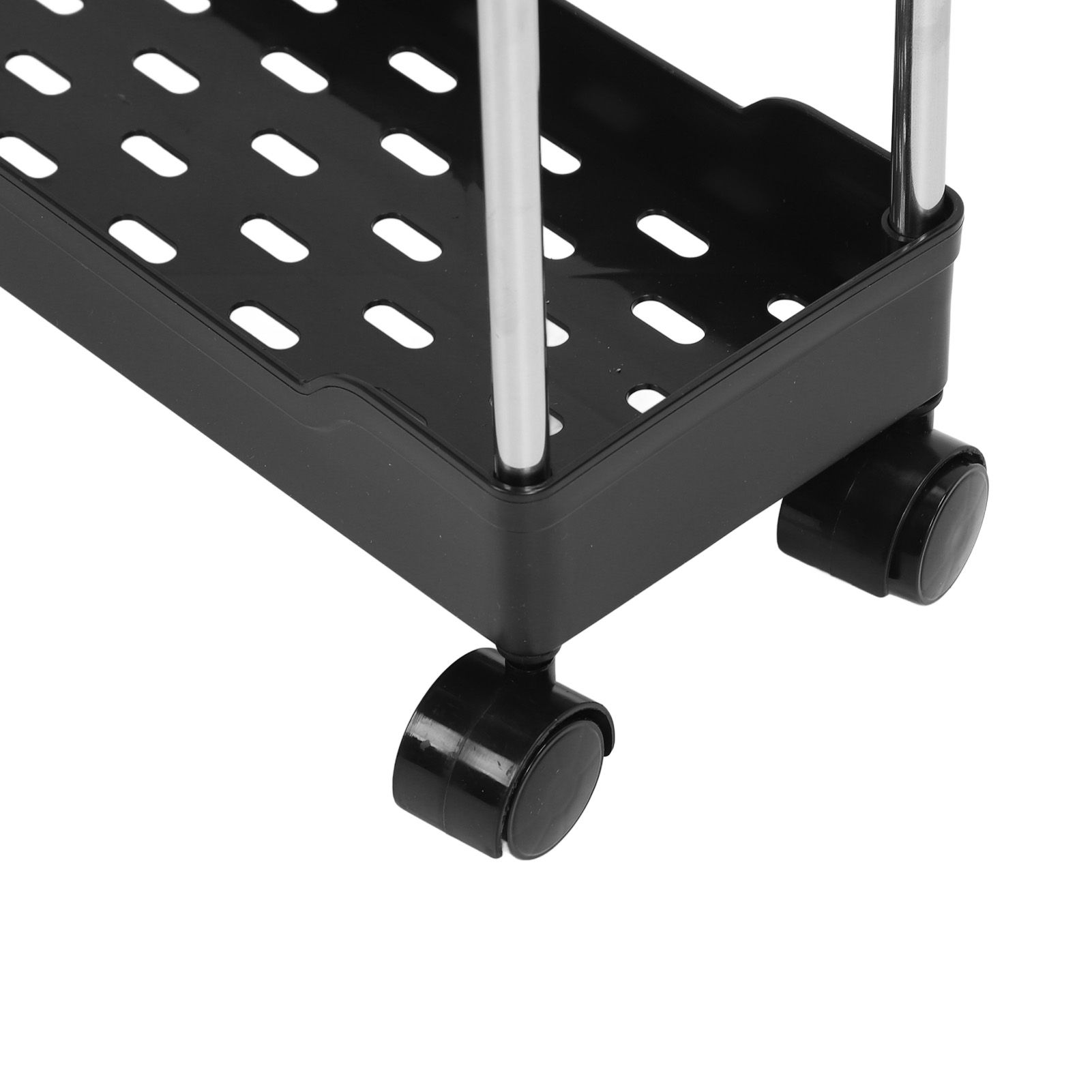 Slim Rolling Storage Cart 4 Tier Bathroom Organizer Mobile Shelving Unit view 7