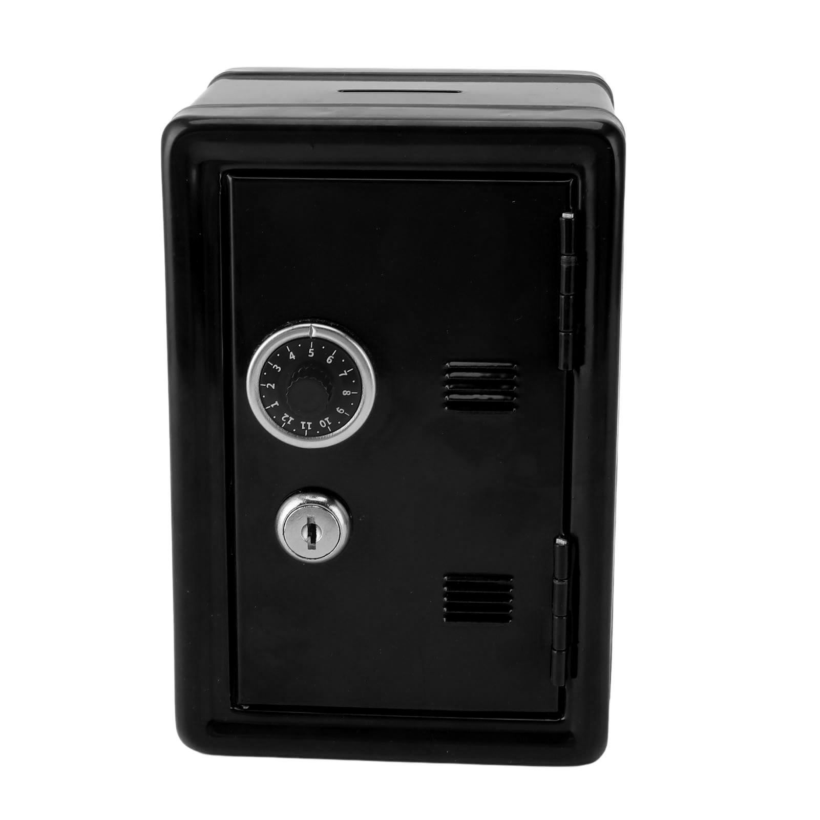 Money Bank Creative Cute Metal Vertical with Lock Keys Cash Coin Box for Home — image 1