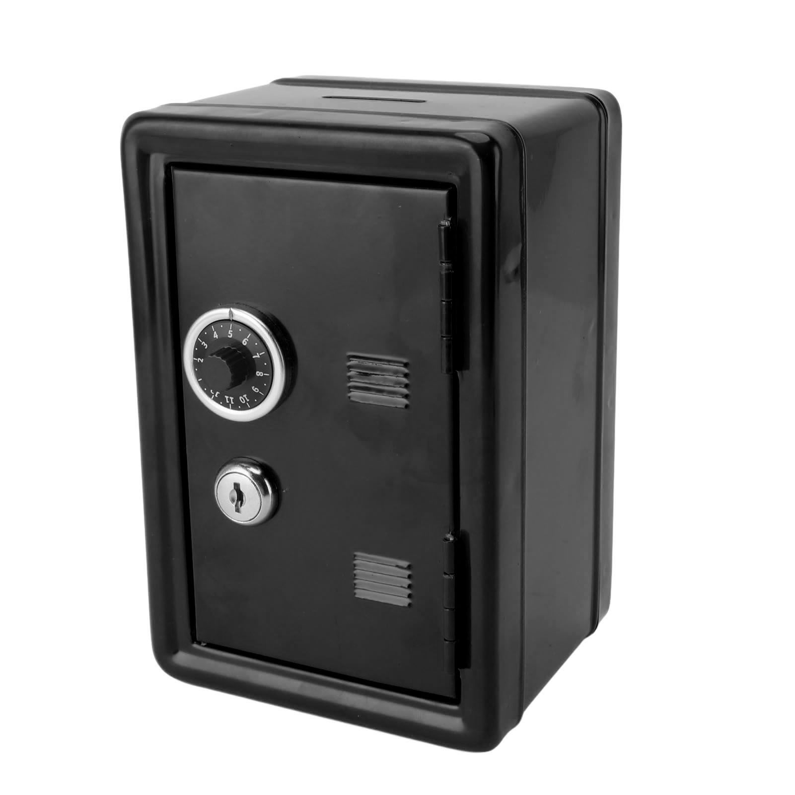 Money Bank Creative Cute Metal Vertical with Lock Keys Cash Coin Box for Home view 6